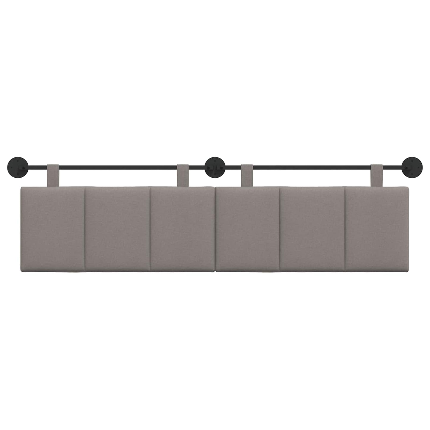 Hangend hoofdbord Taupe Stof is nu te koop bij PeponiXL, paradijselijk wonen!