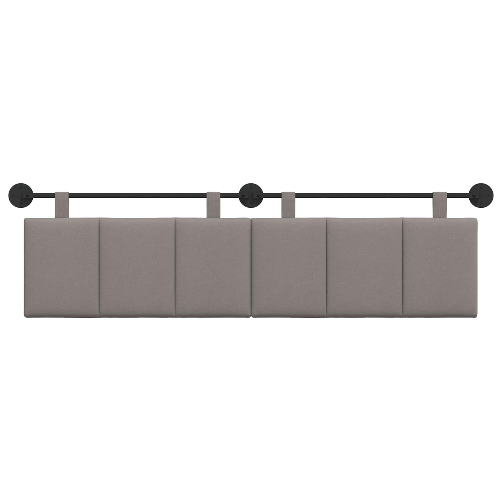 Hangend hoofdbord Taupe Stof is nu te koop bij PeponiXL, paradijselijk wonen!
