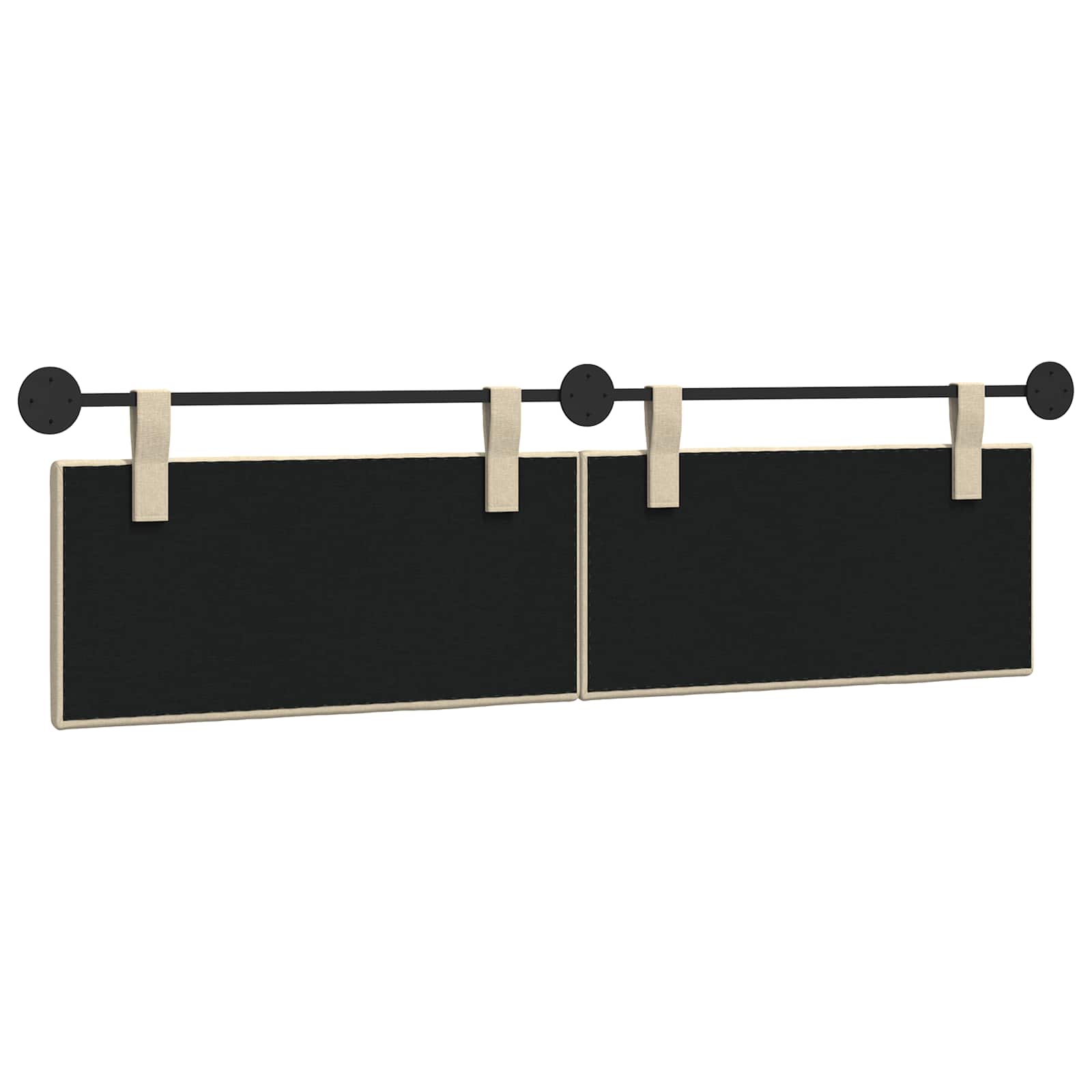 Hangend hoofdbord Crème Stof is nu te koop bij PeponiXL, paradijselijk wonen!