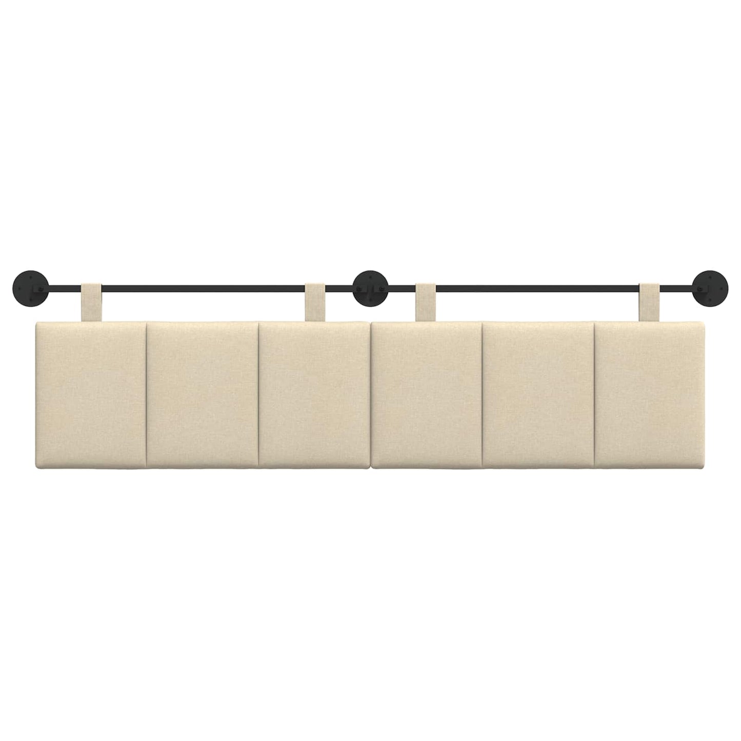 Hangend hoofdbord Crème Stof is nu te koop bij PeponiXL, paradijselijk wonen!