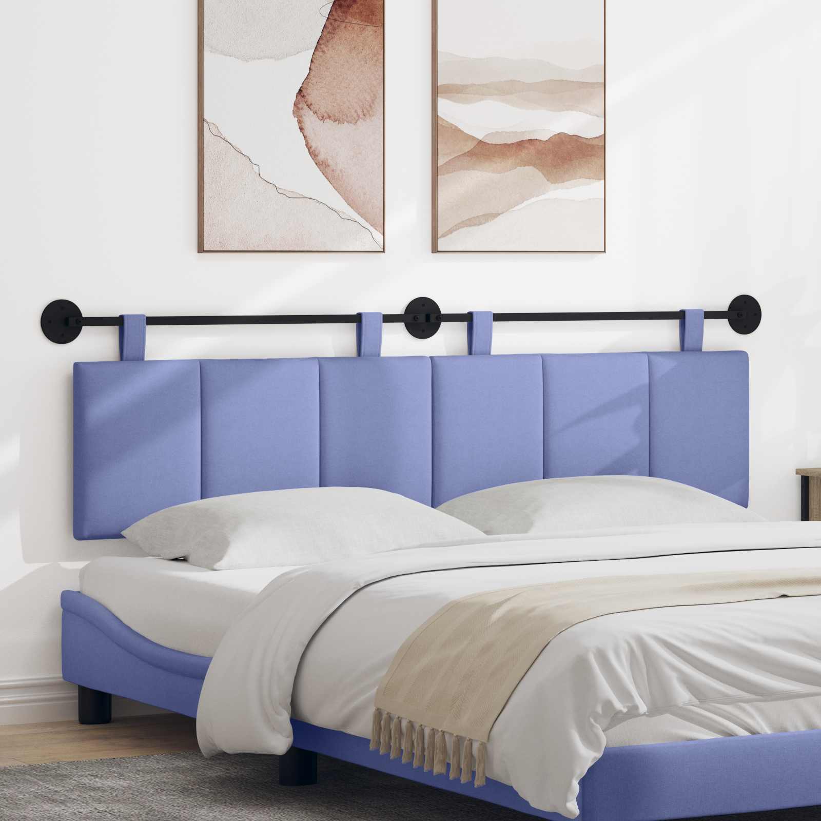 Hangend hoofdbord Jeans Blauw Stof is nu te koop bij PeponiXL, paradijselijk wonen!