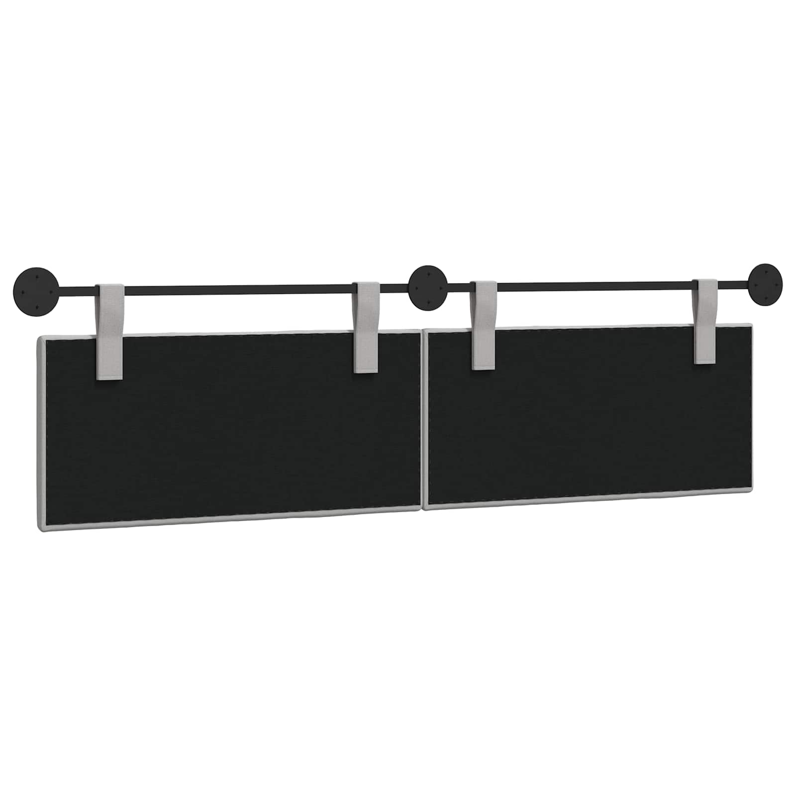 Hangend hoofdbord Wolkengrijs Stof is nu te koop bij PeponiXL, paradijselijk wonen!