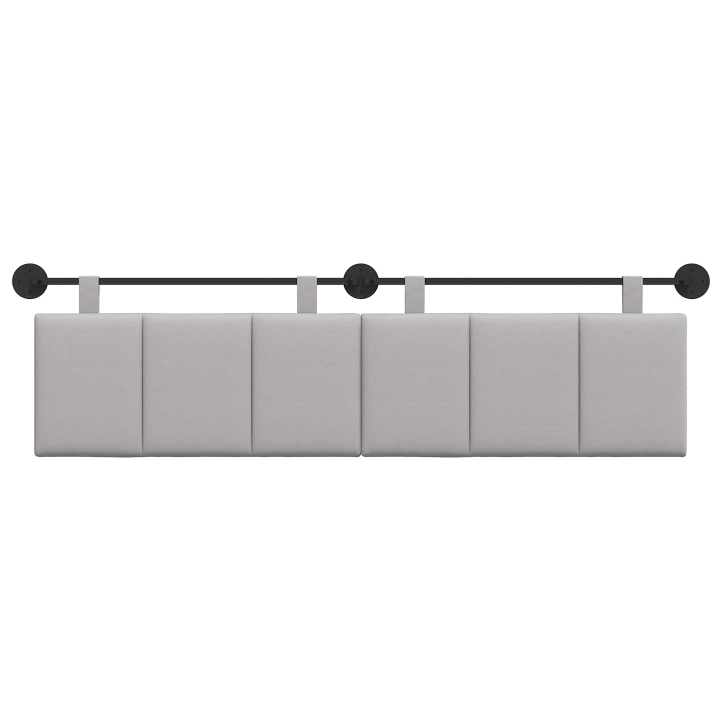 Hangend hoofdbord Wolkengrijs Stof is nu te koop bij PeponiXL, paradijselijk wonen!
