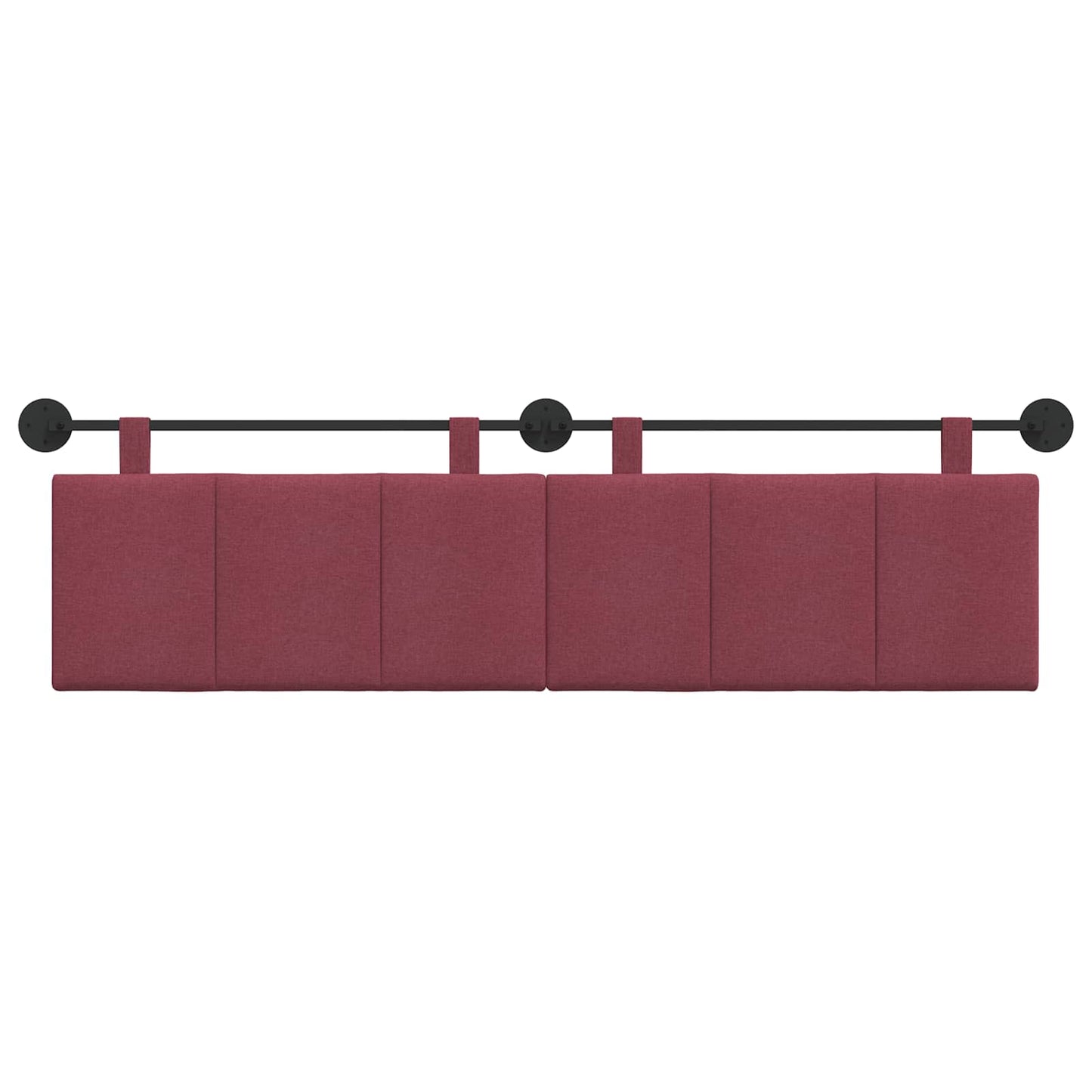 Hangend hoofdbord Wijnrood Stof is nu te koop bij PeponiXL, paradijselijk wonen!