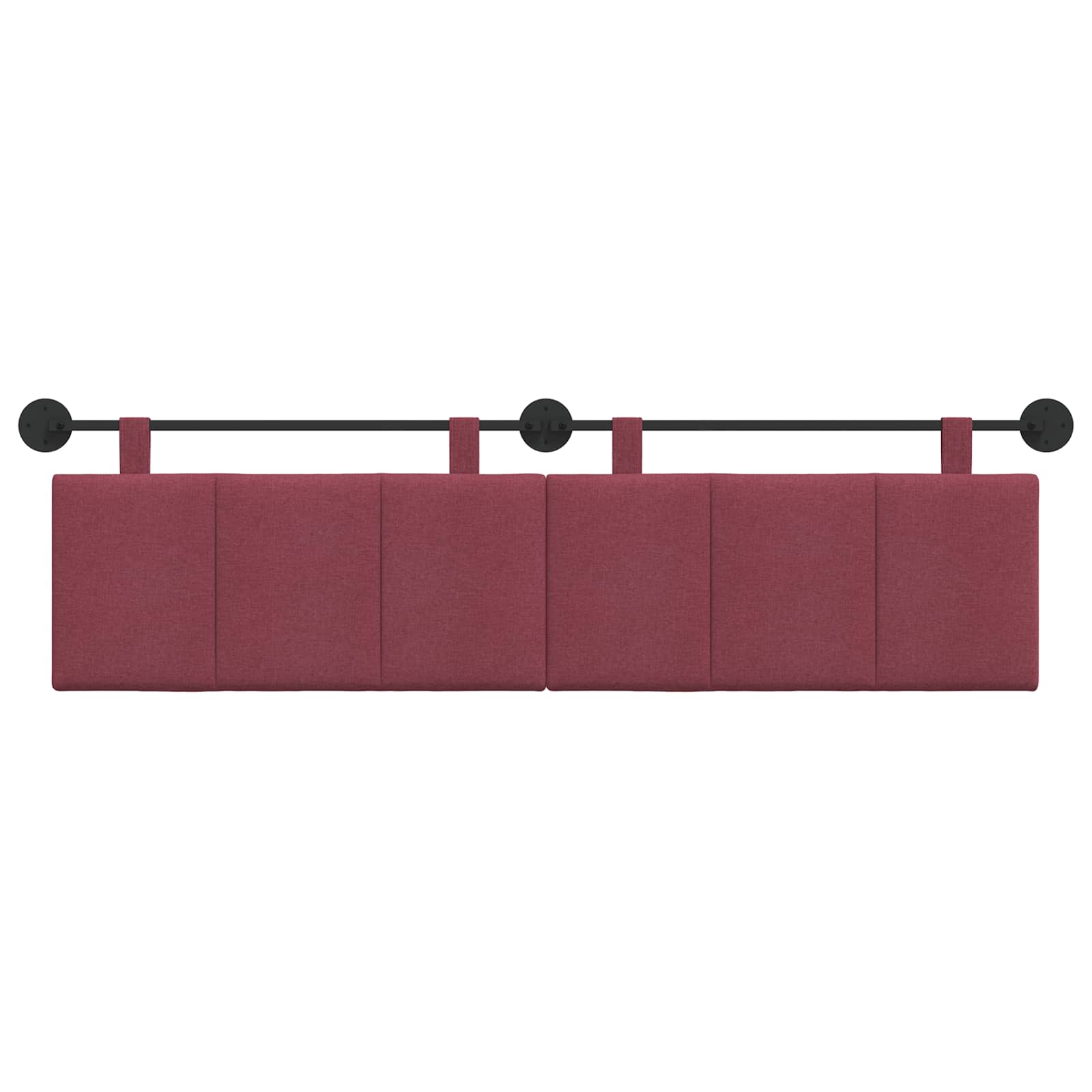 Hangend hoofdbord Wijnrood Stof is nu te koop bij PeponiXL, paradijselijk wonen!