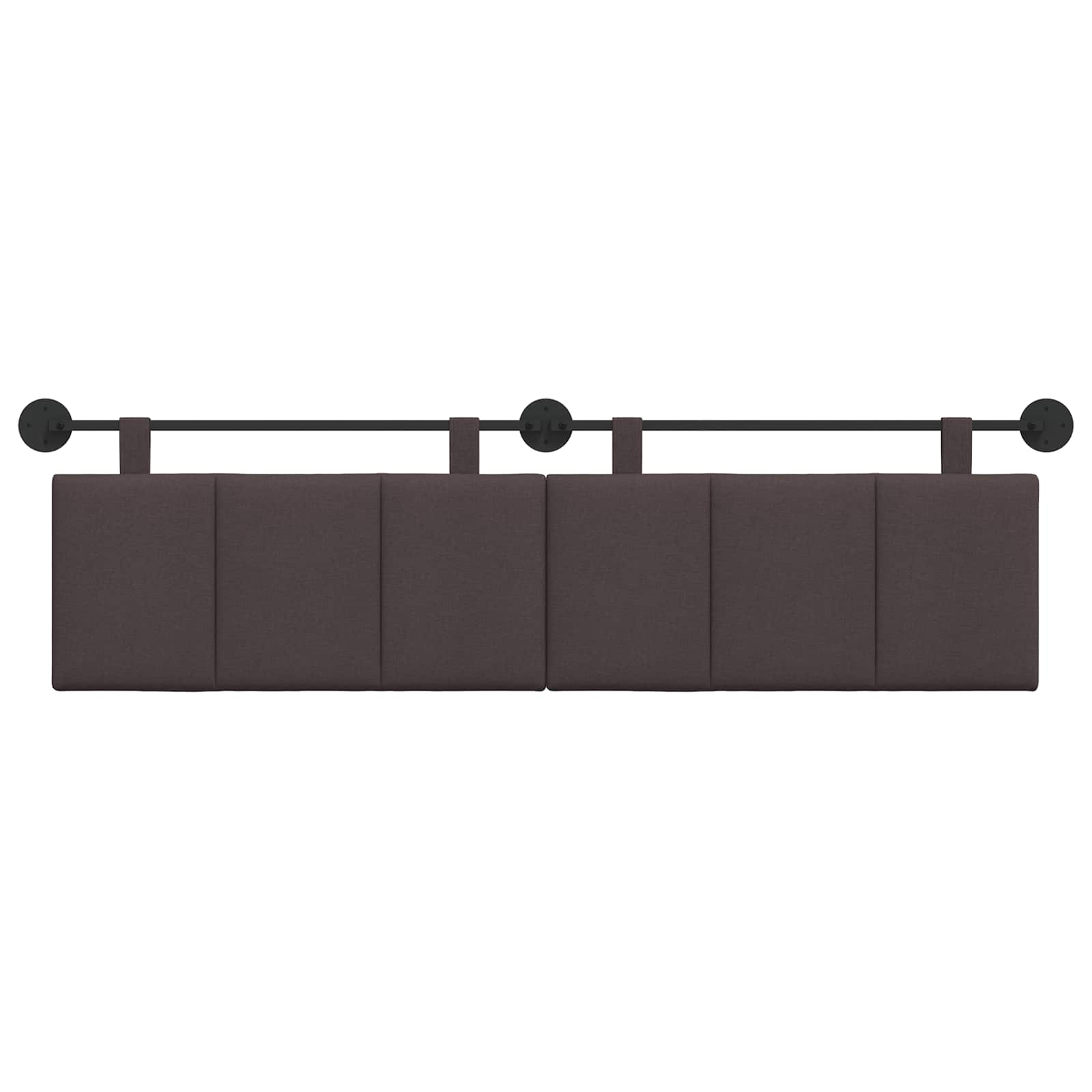 Hangend hoofdbord Donkerbruin Stof is nu te koop bij PeponiXL, paradijselijk wonen!