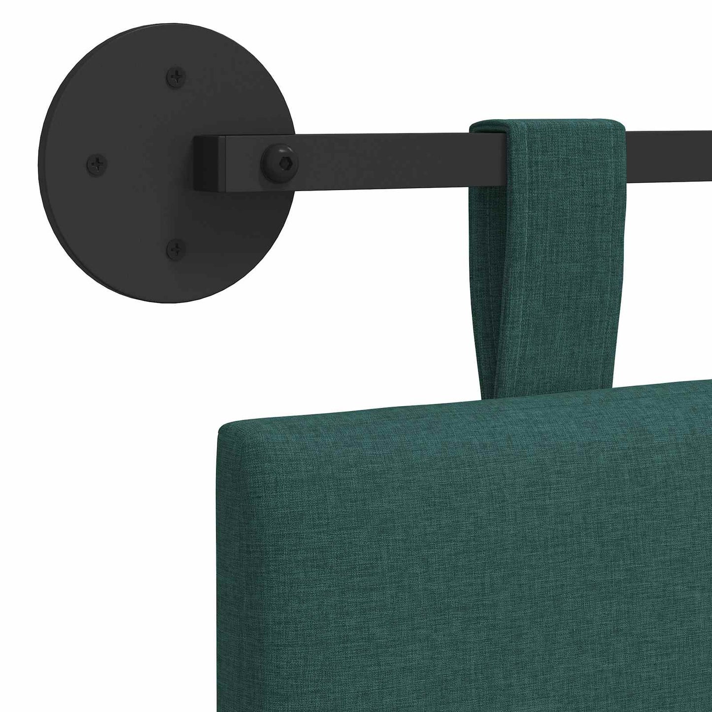 Hangend hoofdbord Donkergroen Stof is nu te koop bij PeponiXL, paradijselijk wonen!