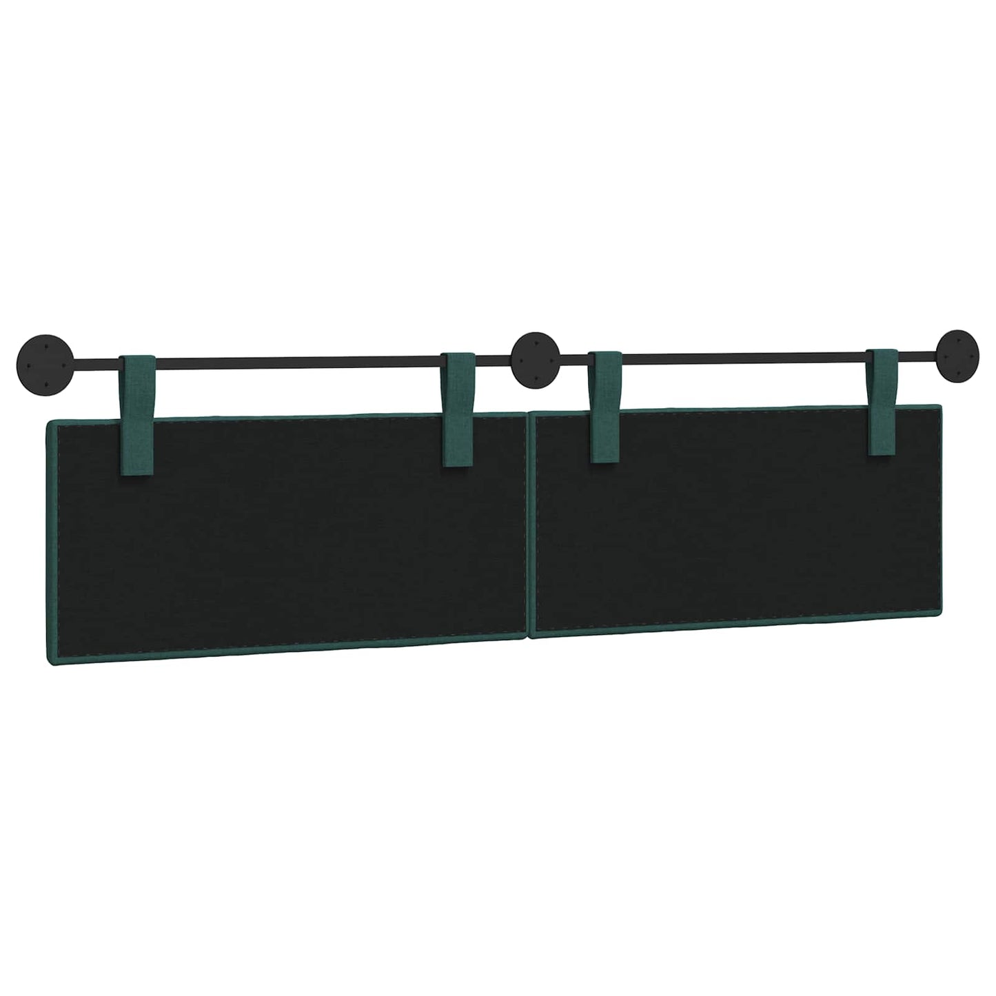 Hangend hoofdbord Donkergroen Stof is nu te koop bij PeponiXL, paradijselijk wonen!
