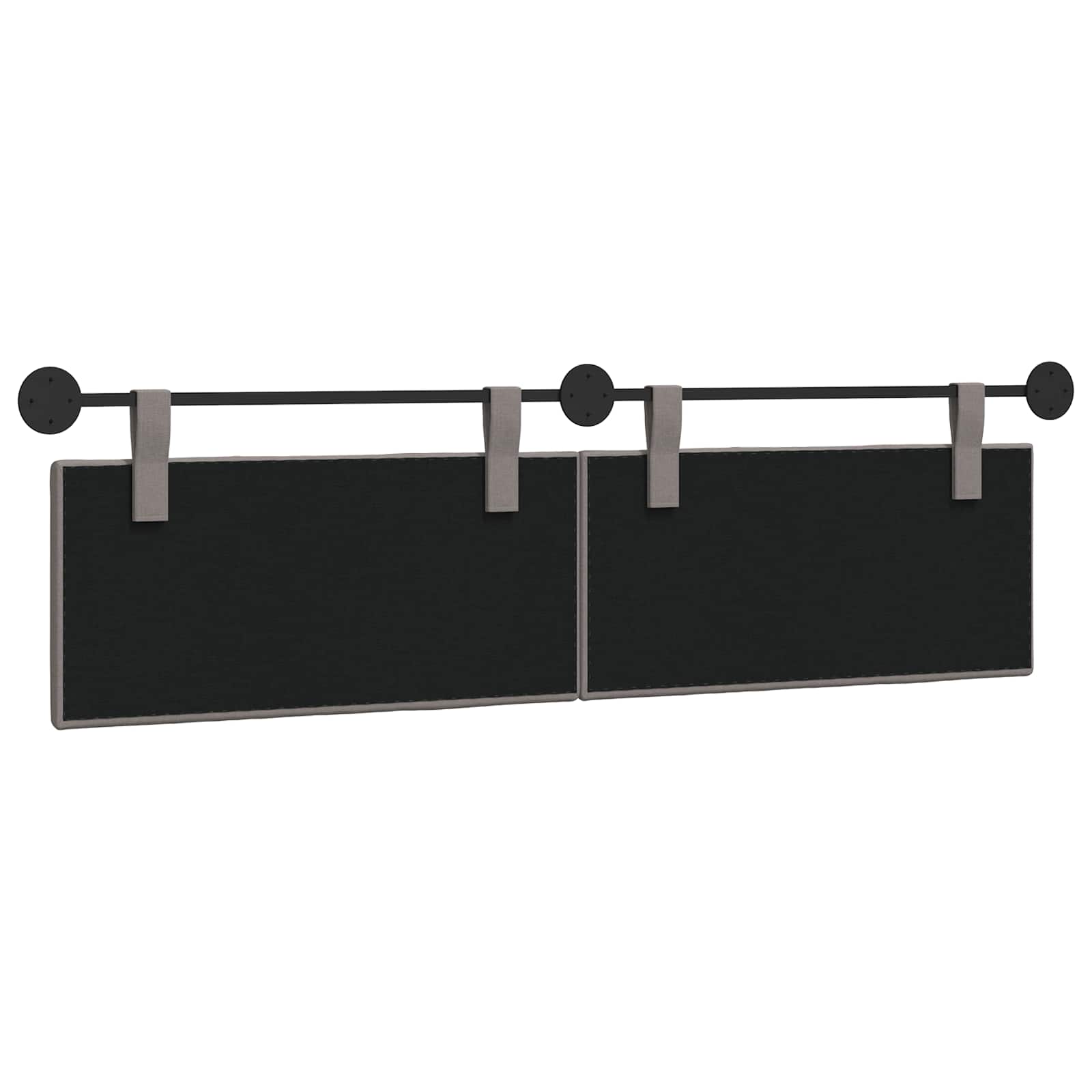 Hangend hoofdbord Taupe Stof is nu te koop bij PeponiXL, paradijselijk wonen!