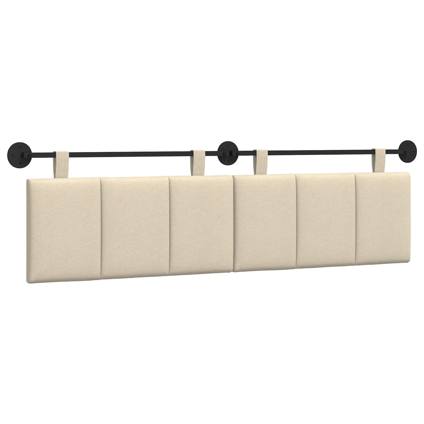 Hangend hoofdbord Crème Stof is nu te koop bij PeponiXL, paradijselijk wonen!