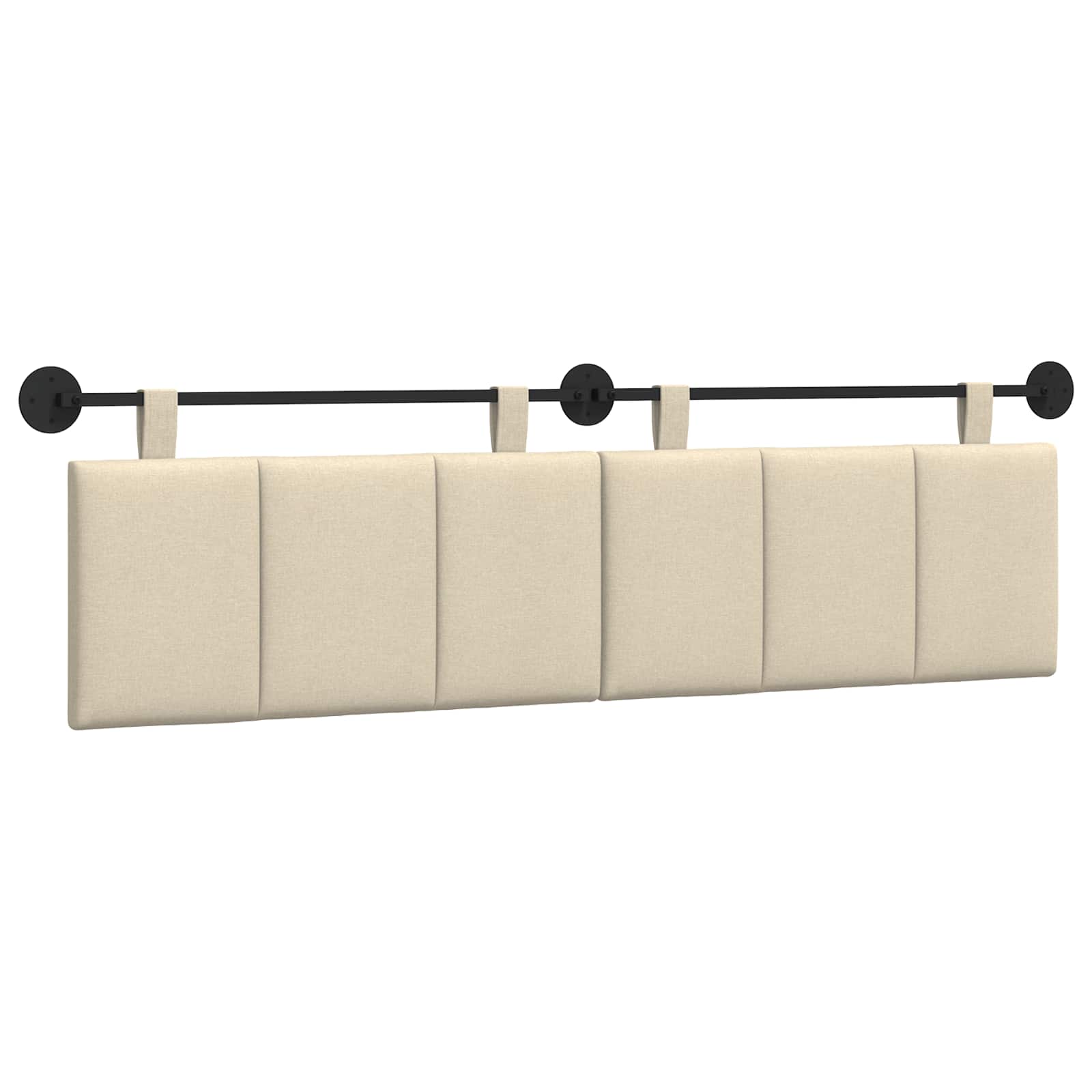 Hangend hoofdbord Crème Stof is nu te koop bij PeponiXL, paradijselijk wonen!