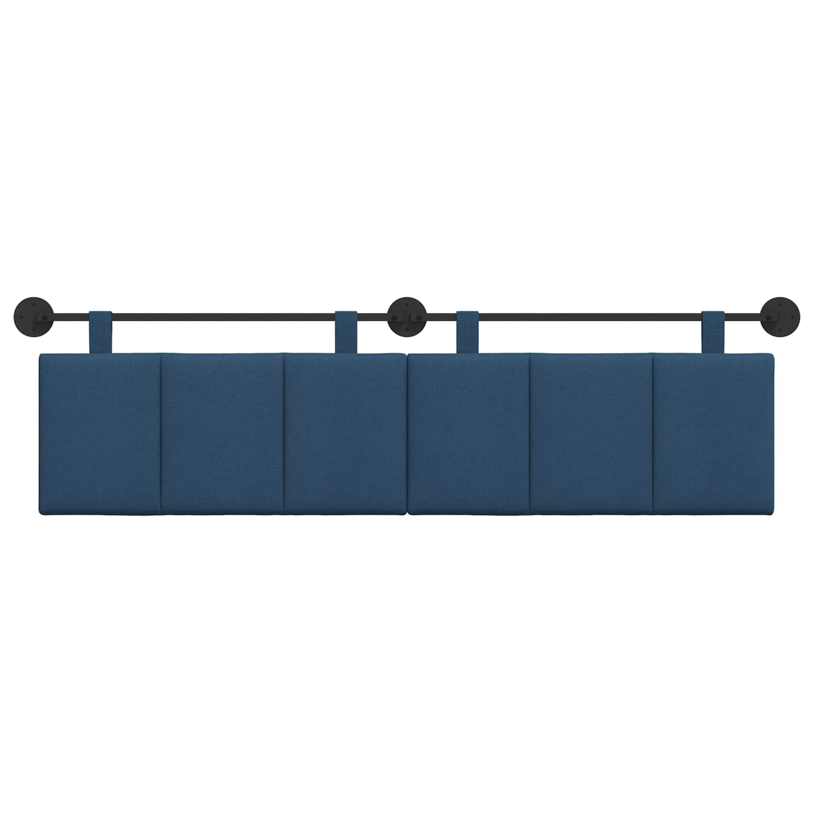 Hangend hoofdbord Blauw Stof is nu te koop bij PeponiXL, paradijselijk wonen!