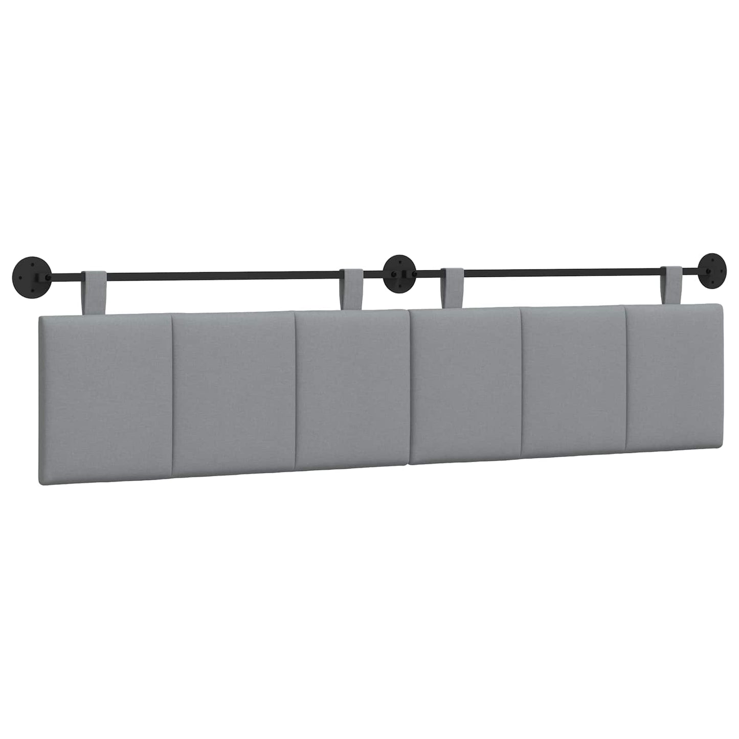 Hangend hoofdbord Lichtgrijs Stof is nu te koop bij PeponiXL, paradijselijk wonen!