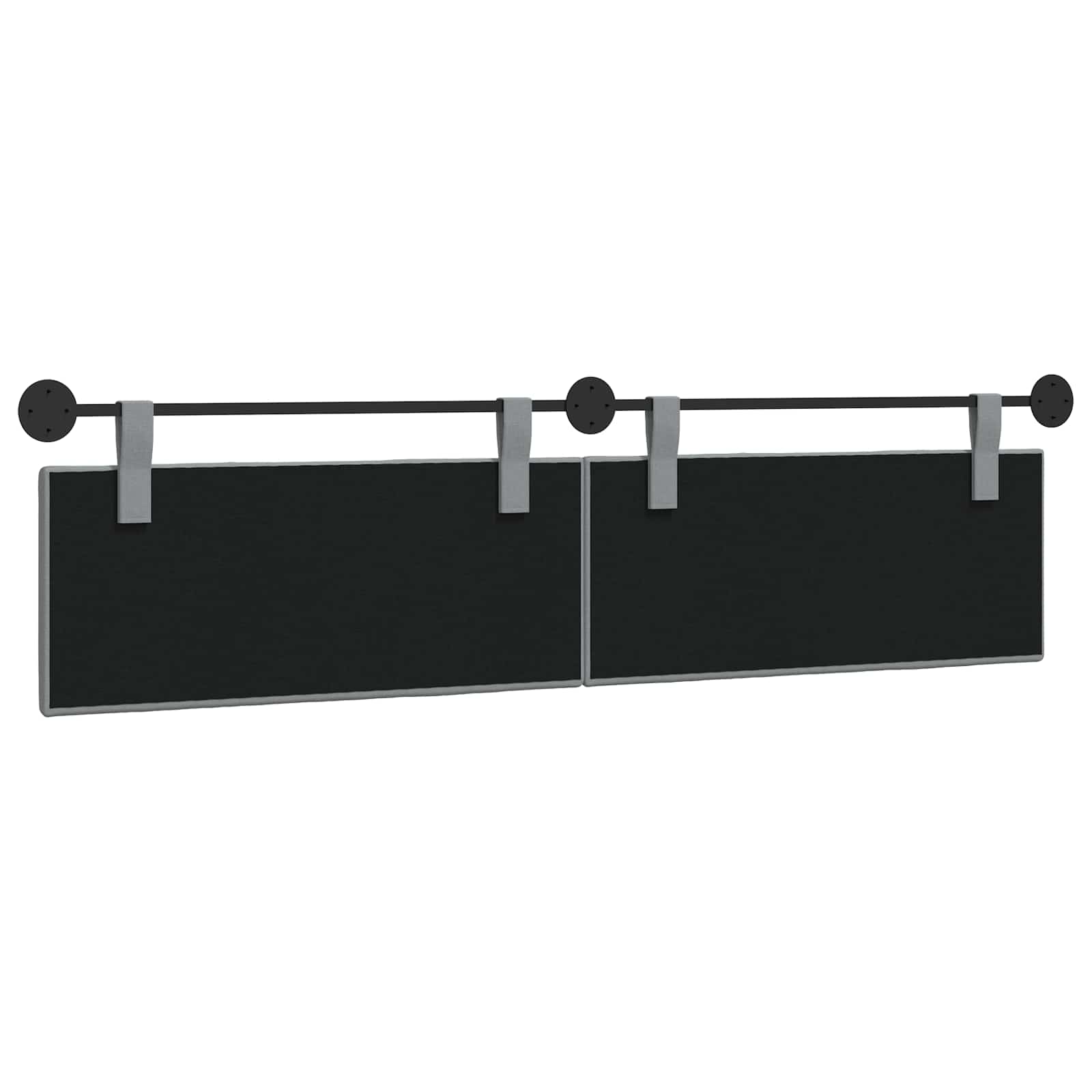 Hangend hoofdbord Lichtgrijs Stof is nu te koop bij PeponiXL, paradijselijk wonen!