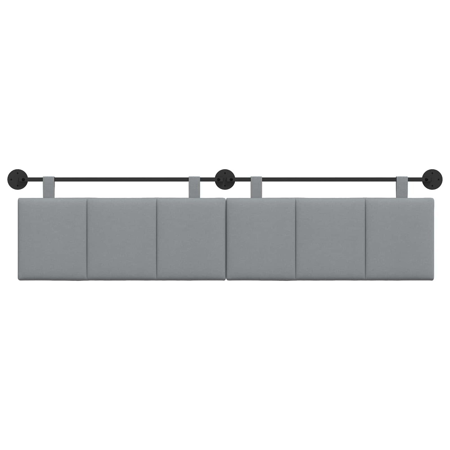 Hangend hoofdbord Lichtgrijs Stof is nu te koop bij PeponiXL, paradijselijk wonen!
