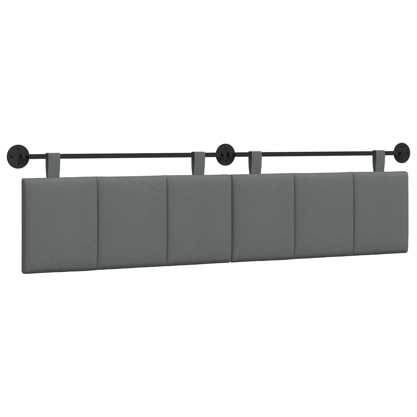 Hangend hoofdbord Donkergrijs Stof is nu te koop bij PeponiXL, paradijselijk wonen!