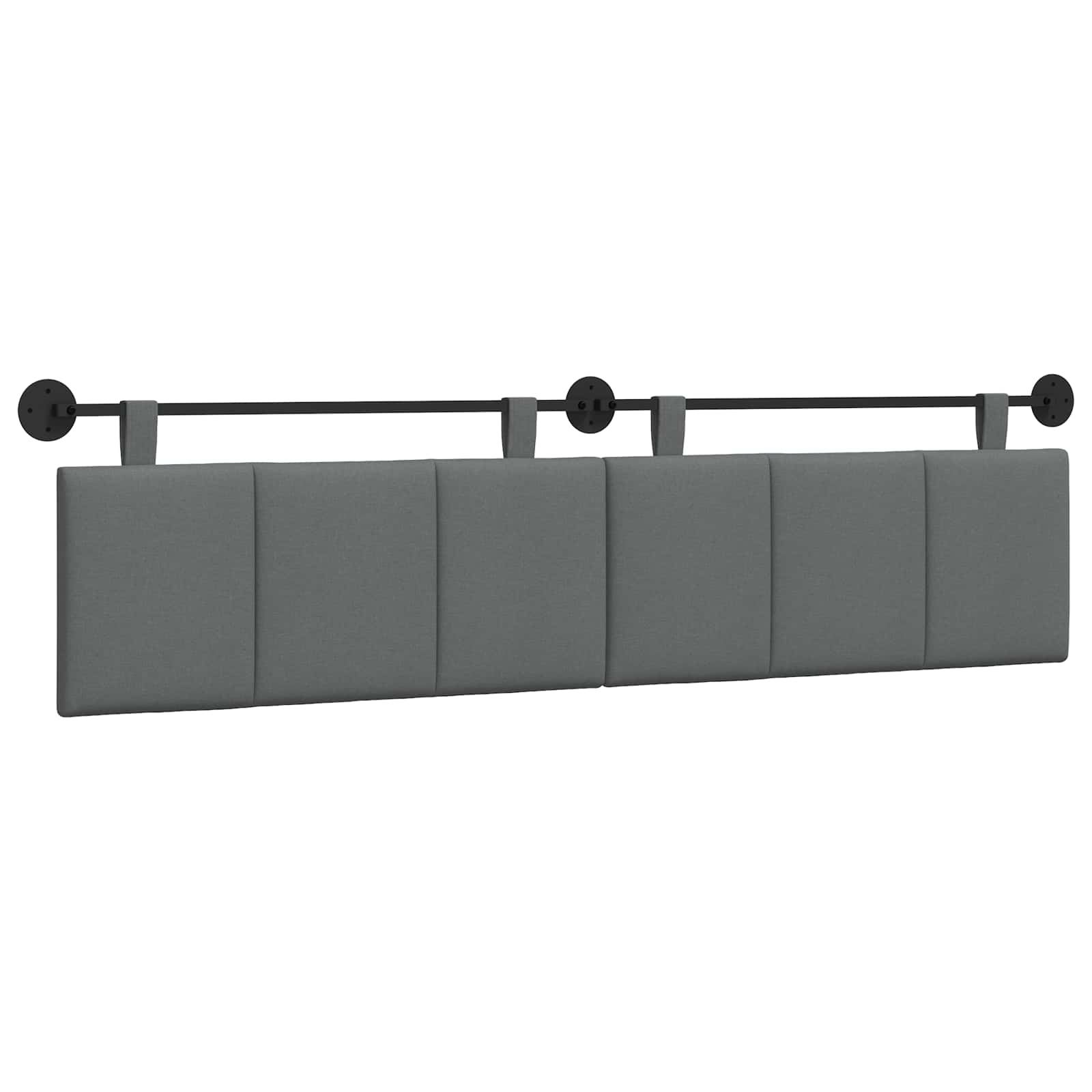 Hangend hoofdbord Donkergrijs Stof is nu te koop bij PeponiXL, paradijselijk wonen!