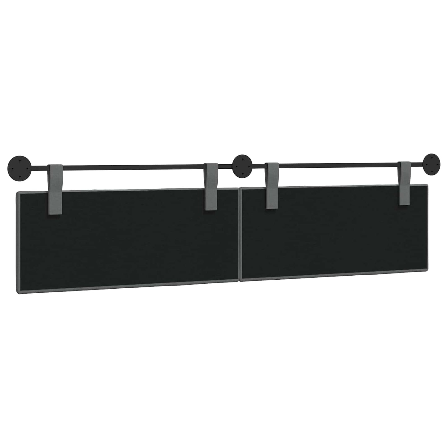 Hangend hoofdbord Donkergrijs Stof is nu te koop bij PeponiXL, paradijselijk wonen!