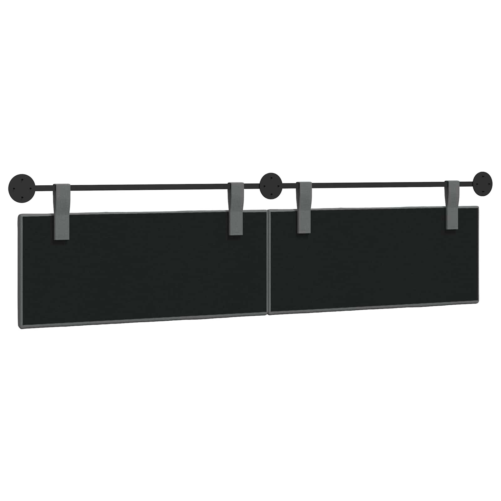 Hangend hoofdbord Donkergrijs Stof is nu te koop bij PeponiXL, paradijselijk wonen!