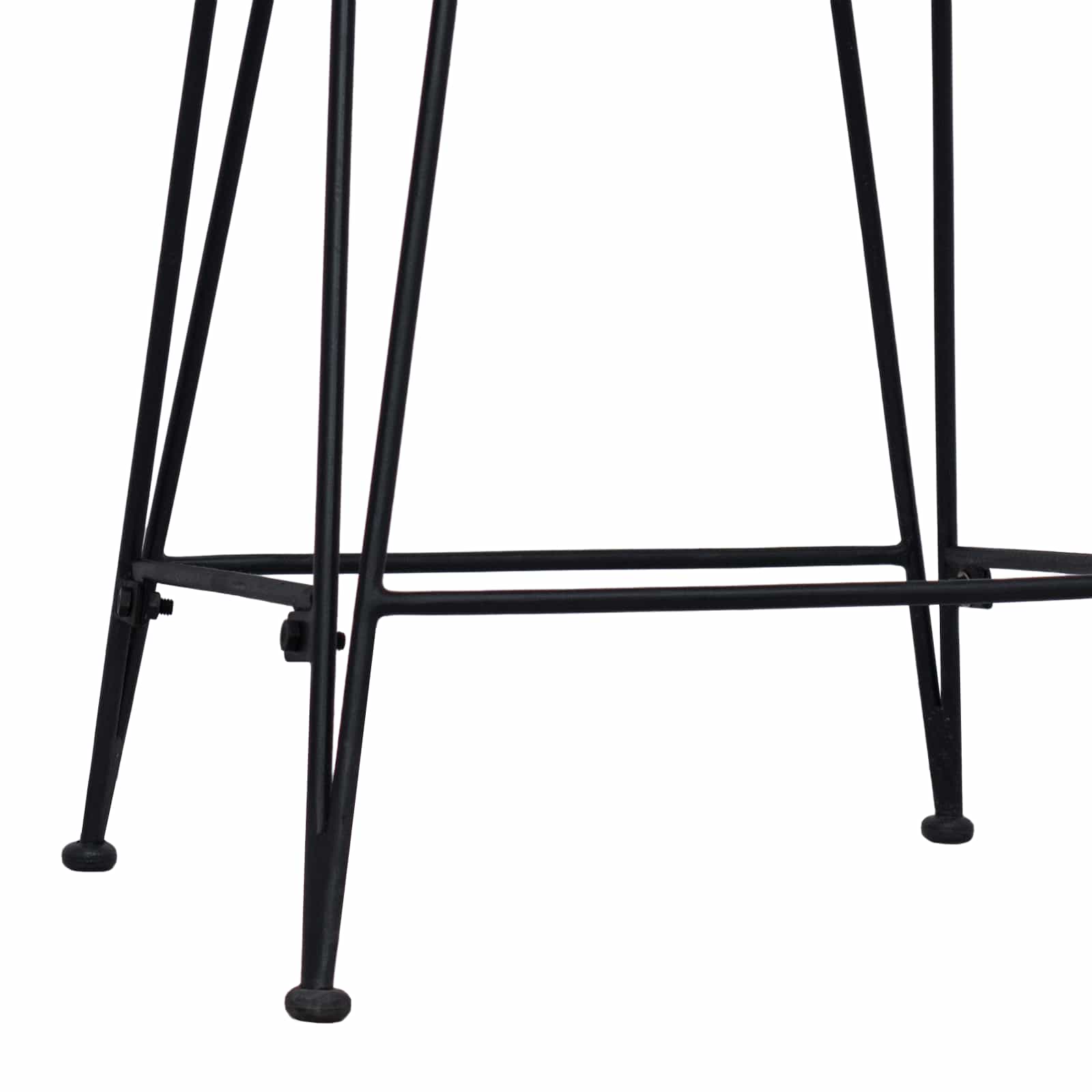 Barkruk 2 st Zwart 44 x 46 x 91 cm Rattan en staal is nu te koop bij PeponiXL, paradijselijk wonen!