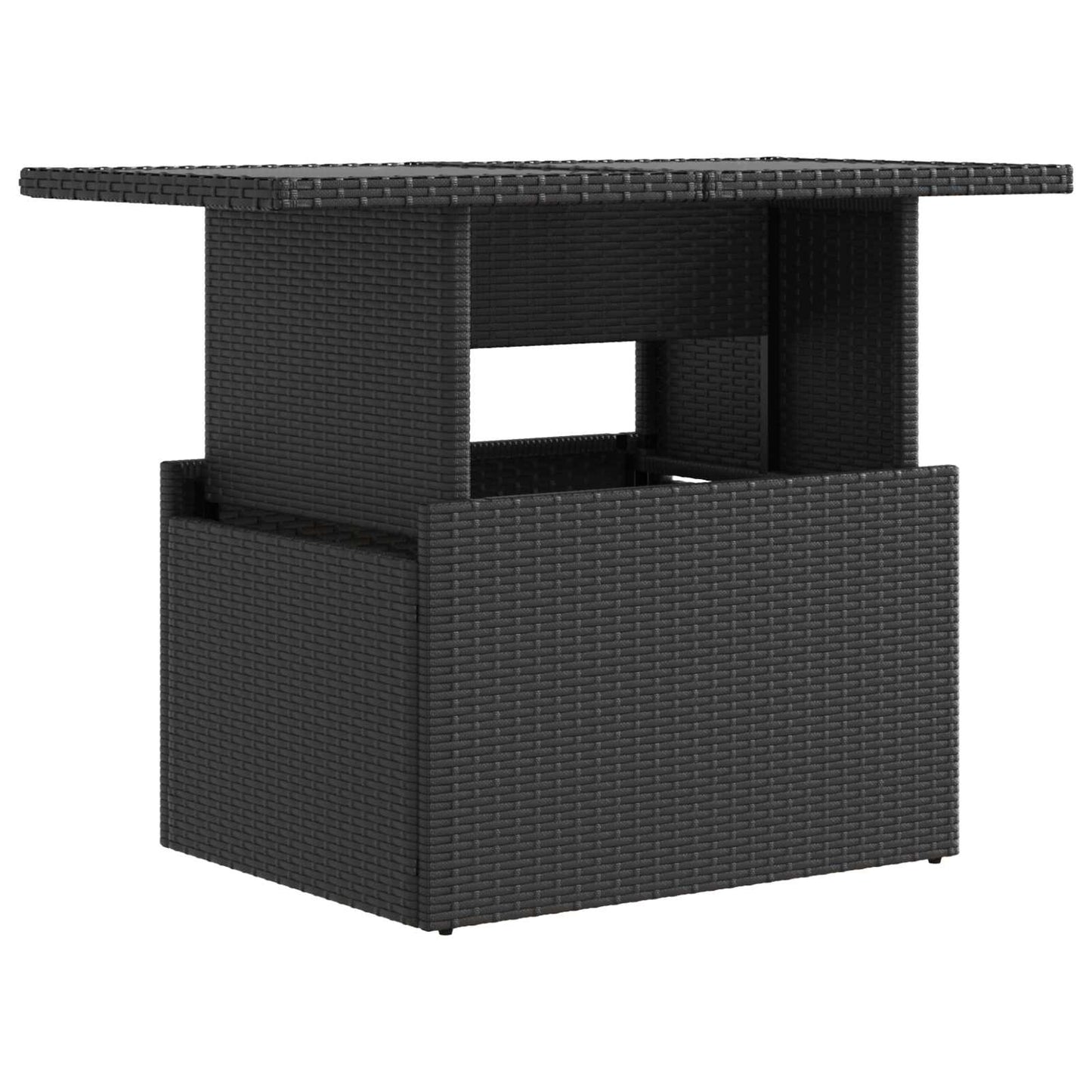 Buiten eettafelset 3 pcs poly rattan