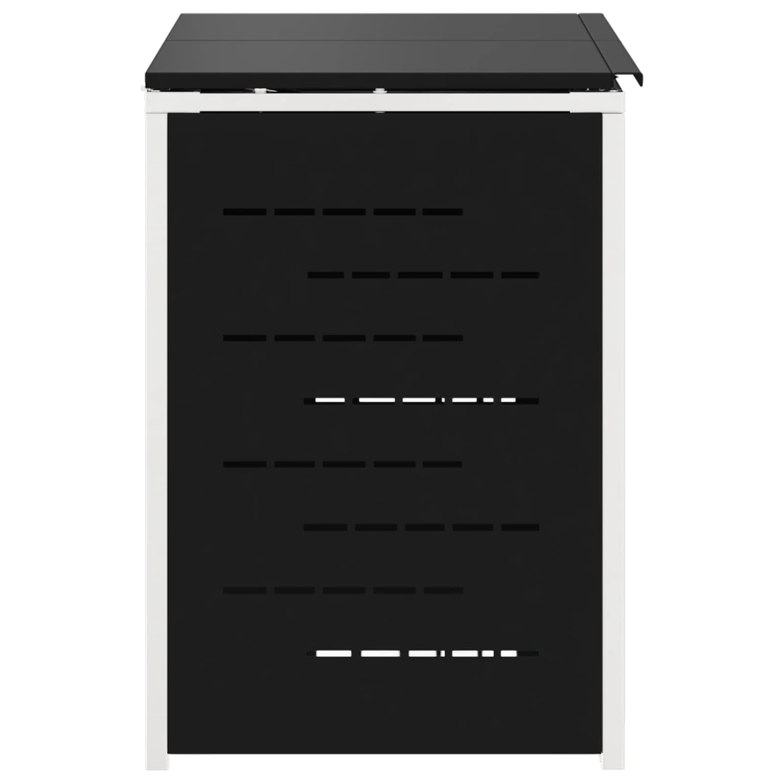 Containerombouw for 2 Bins 240L Roestvrij staal Zwart is nu te koop bij PeponiXL, paradijselijk wonen!