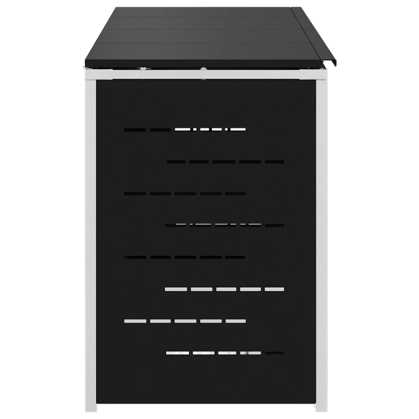 Containerombouw for 4 Bins 240L Roestvrij staal Zwart is nu te koop bij PeponiXL, paradijselijk wonen!