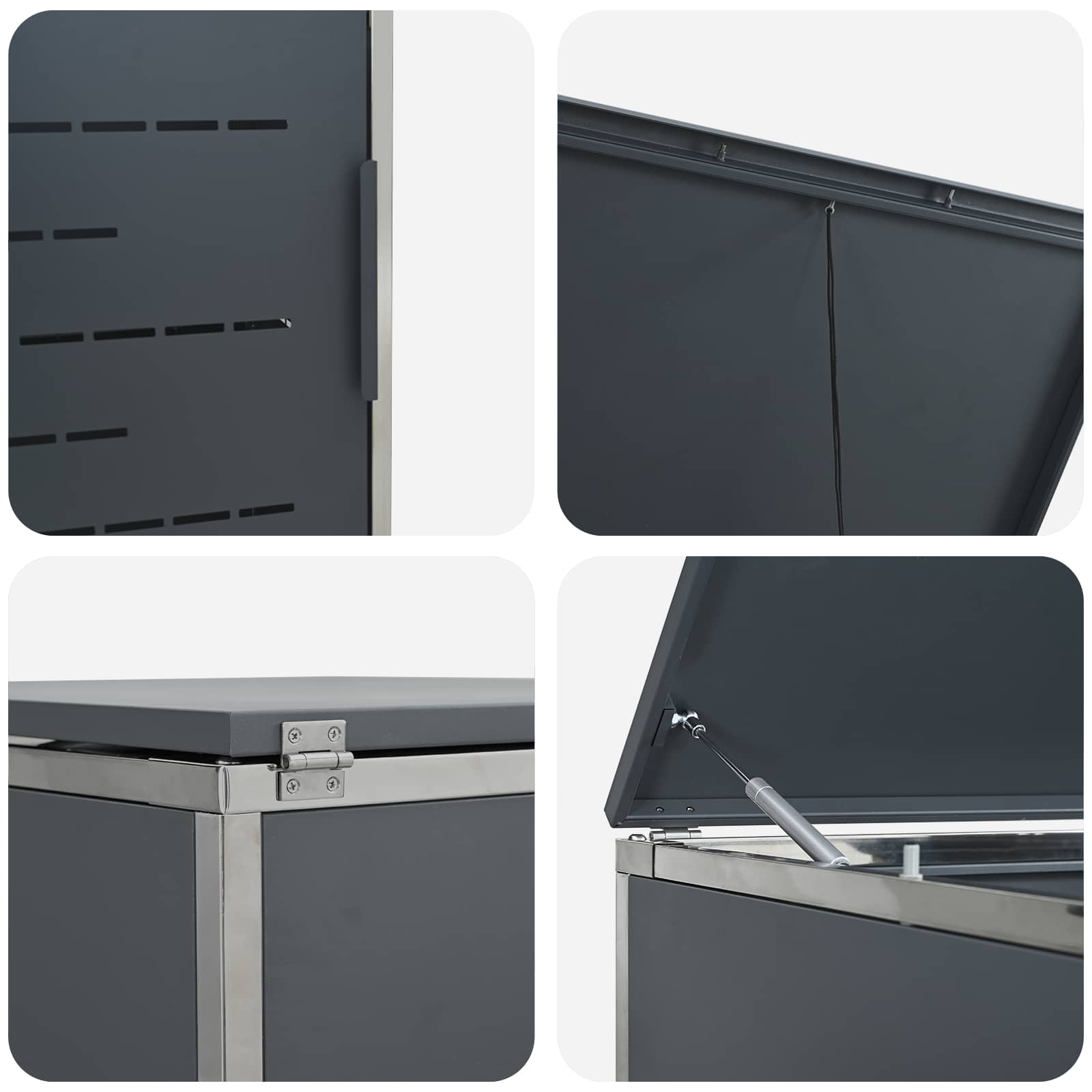 Containerombouw for 2 Bins 240L Roestvrij staal is nu te koop bij PeponiXL, paradijselijk wonen!