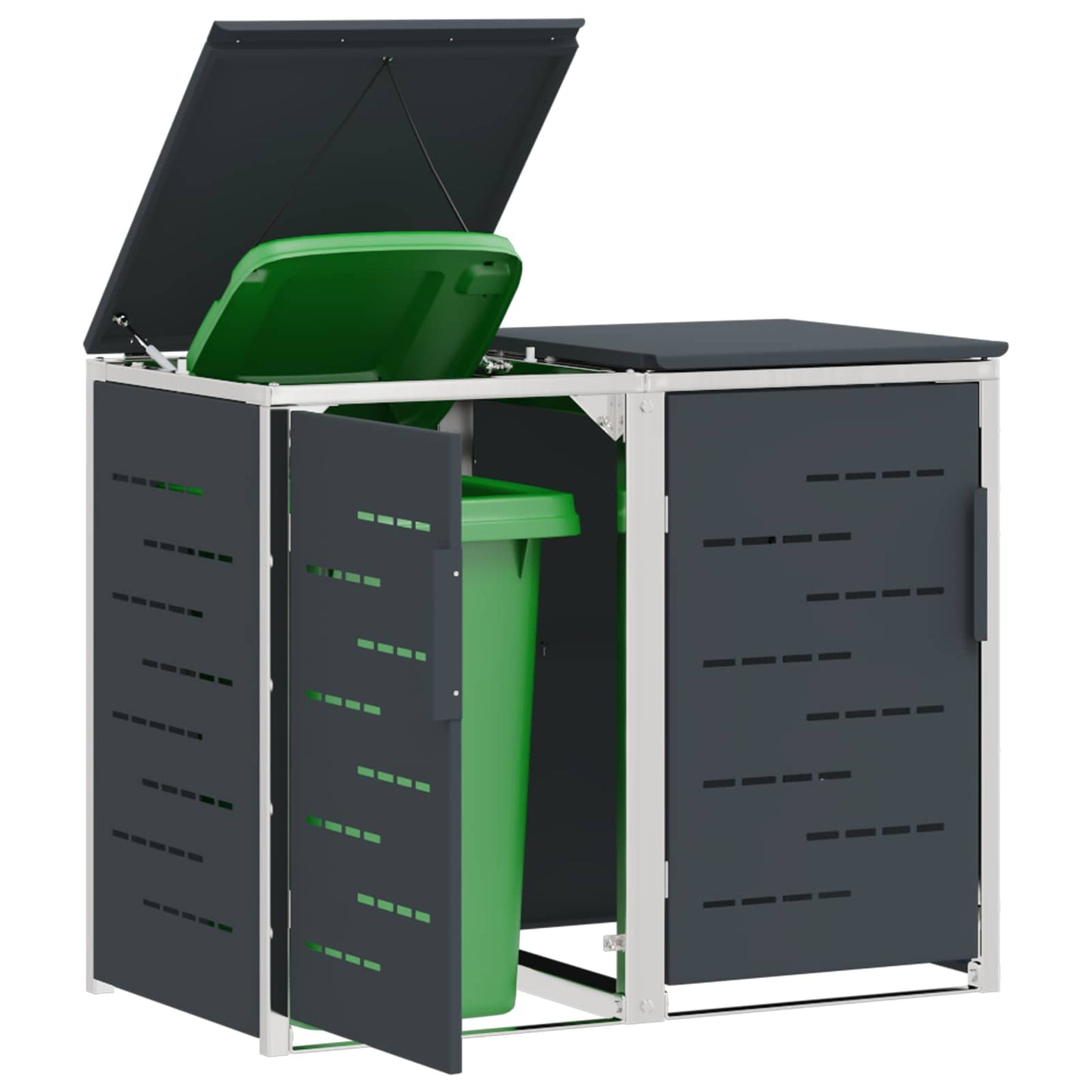 Containerombouw for 2 Bins 240L Roestvrij staal is nu te koop bij PeponiXL, paradijselijk wonen!