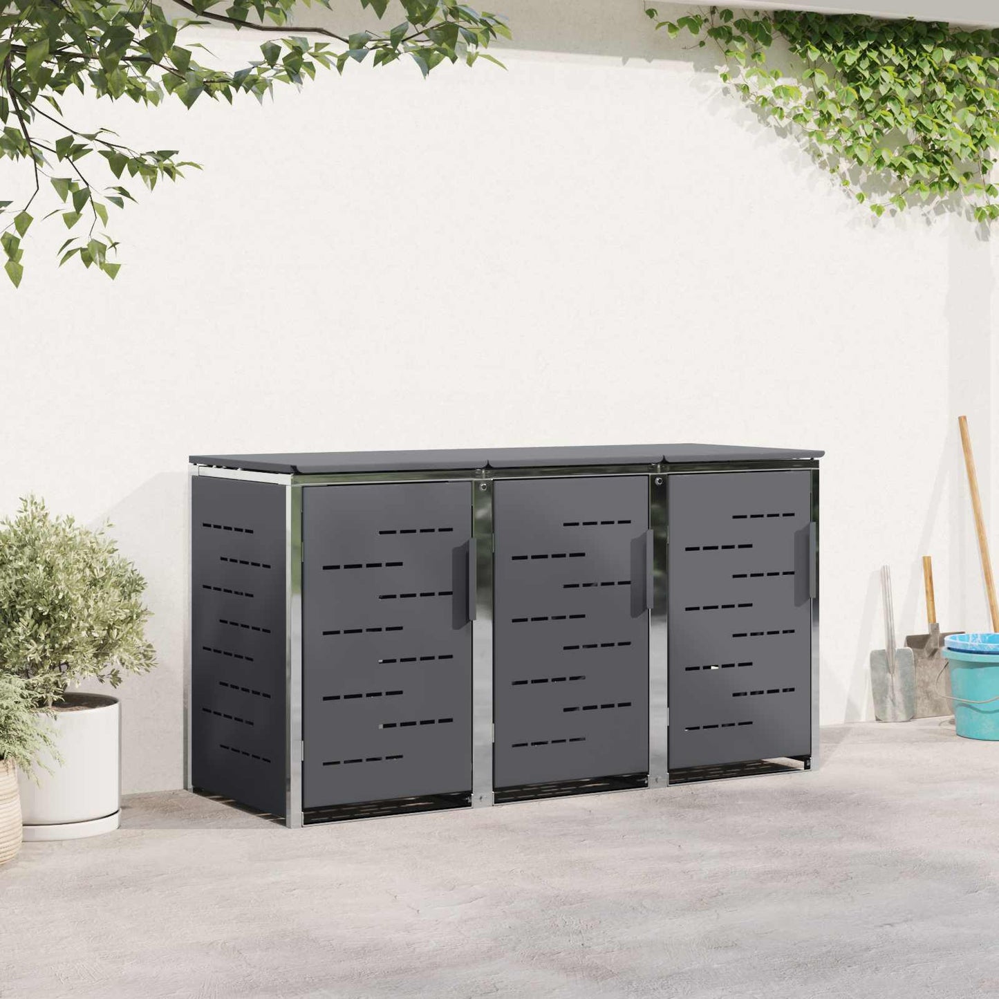 Containerombouw for 3 Bins 240L Roestvrij staal is nu te koop bij PeponiXL, paradijselijk wonen!