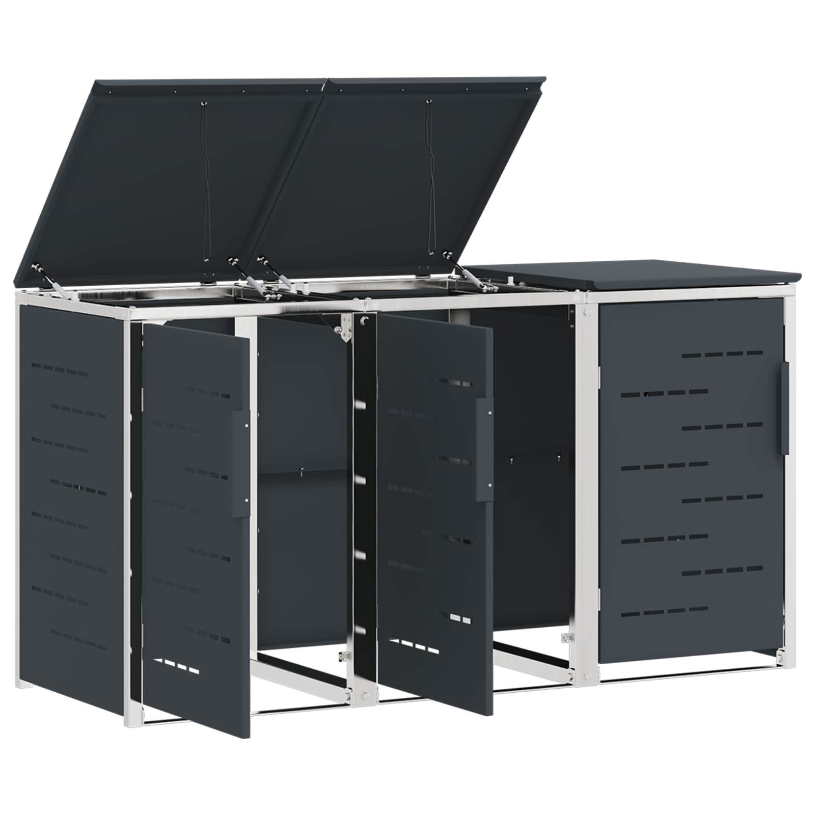 Containerombouw for 3 Bins 240L Roestvrij staal is nu te koop bij PeponiXL, paradijselijk wonen!