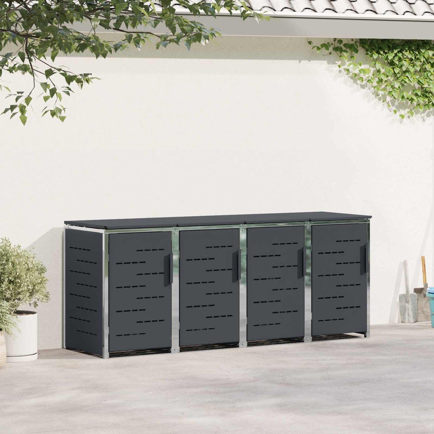 Containerombouw for 4 Bins 240L Roestvrij staal is nu te koop bij PeponiXL, paradijselijk wonen!