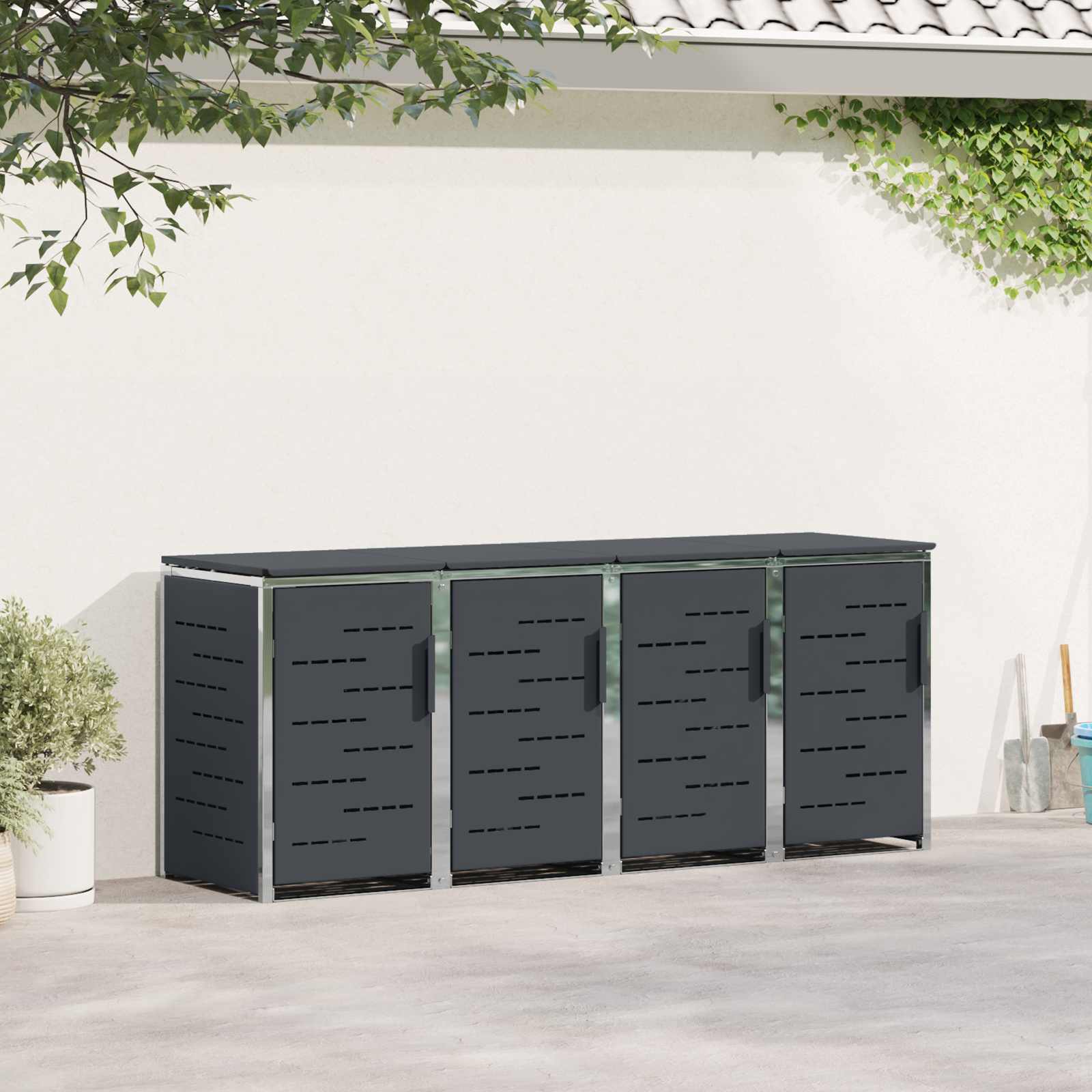 Containerombouw for 4 Bins 240L Roestvrij staal is nu te koop bij PeponiXL, paradijselijk wonen!