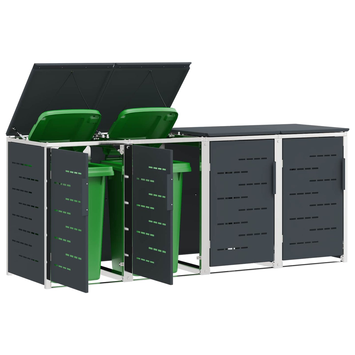 Containerombouw for 4 Bins 240L Roestvrij staal is nu te koop bij PeponiXL, paradijselijk wonen!