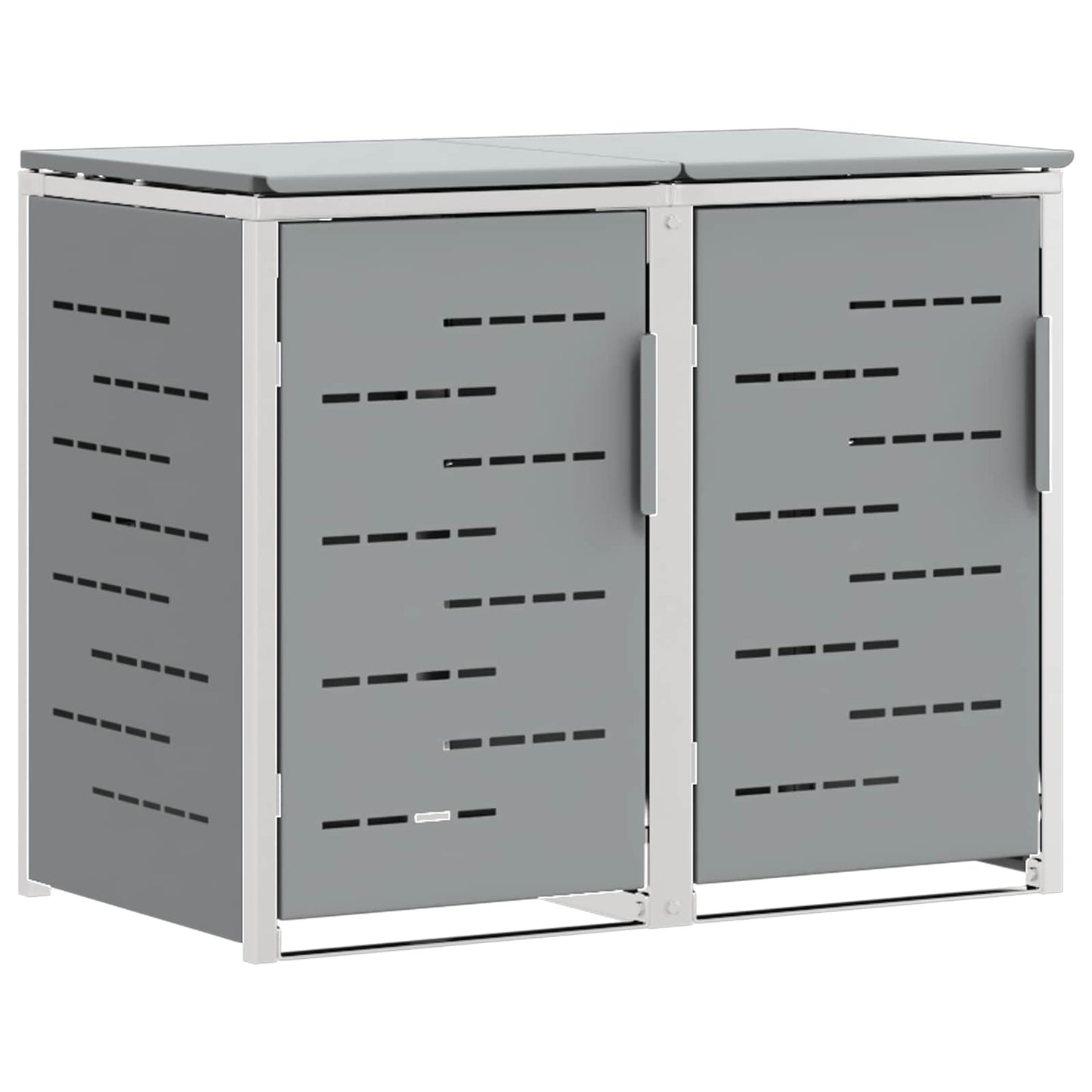 Containerombouw for 2 Bins 240L Roestvrij staal Grijs is nu te koop bij PeponiXL, paradijselijk wonen!