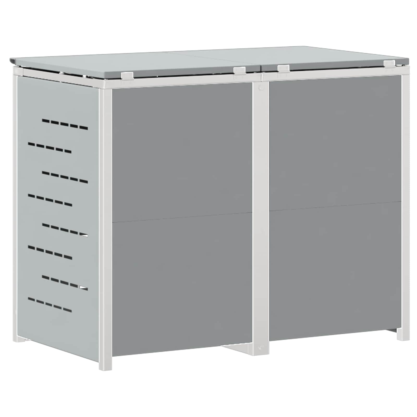 Containerombouw for 2 Bins 240L Roestvrij staal Grijs is nu te koop bij PeponiXL, paradijselijk wonen!
