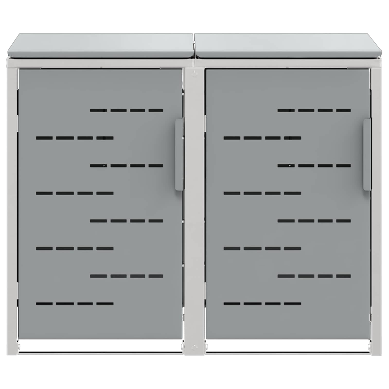 Containerombouw for 2 Bins 240L Roestvrij staal Grijs is nu te koop bij PeponiXL, paradijselijk wonen!