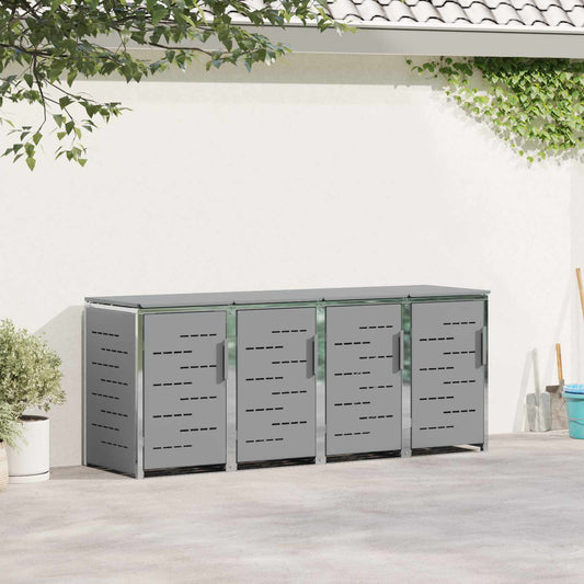 Containerombouw for 4 Bins 240L Roestvrij staal Grijs is nu te koop bij PeponiXL, paradijselijk wonen!