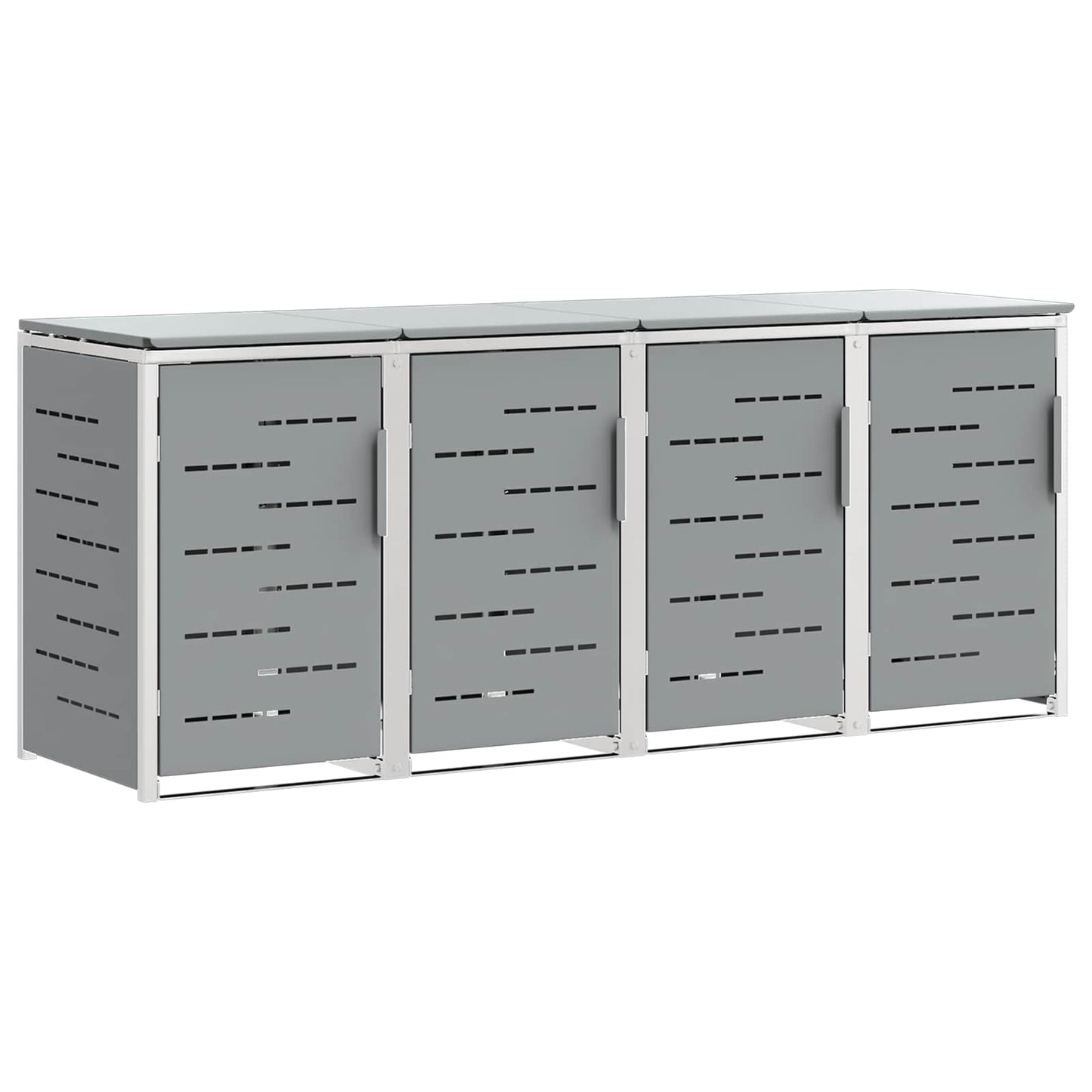 Containerombouw for 4 Bins 240L Roestvrij staal Grijs is nu te koop bij PeponiXL, paradijselijk wonen!