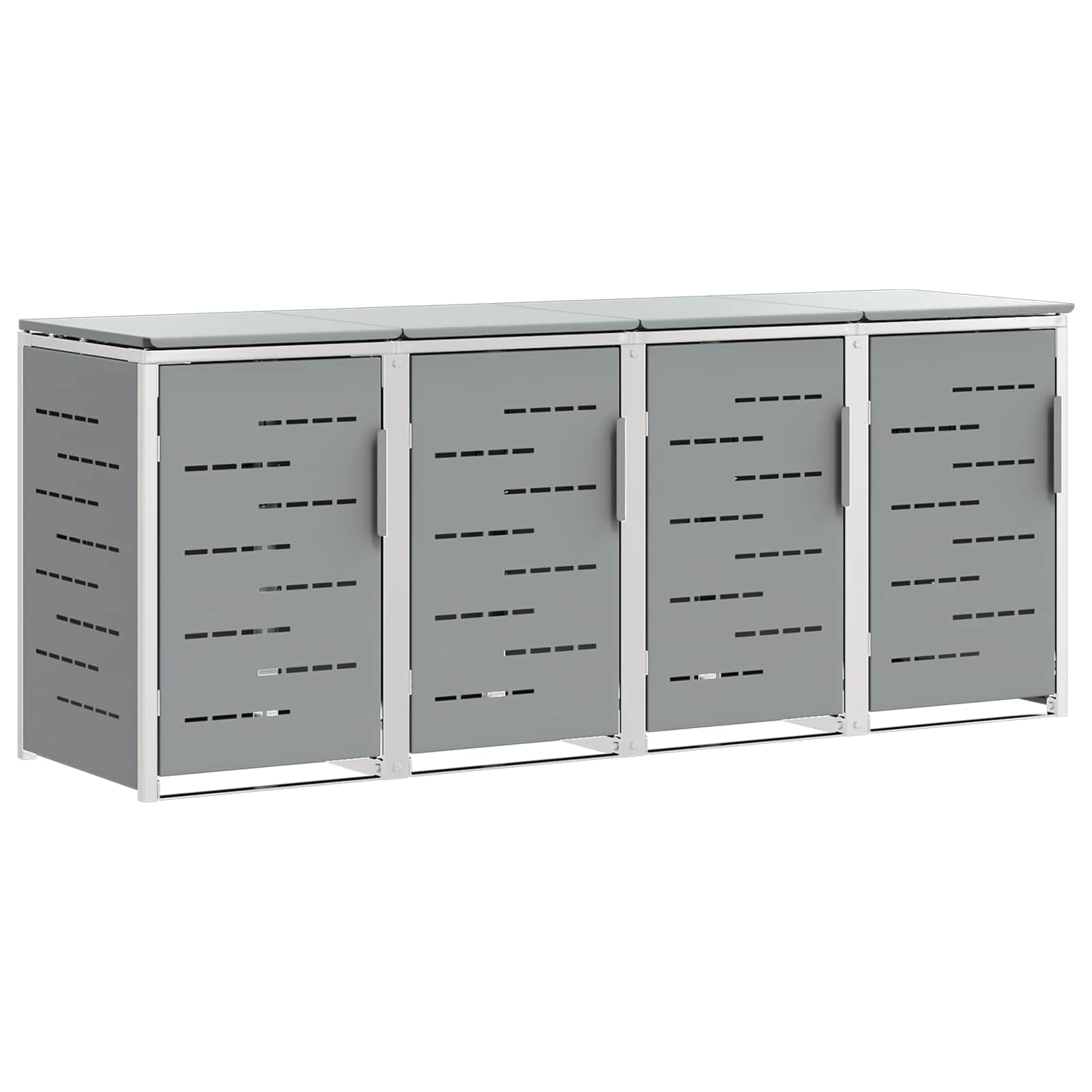 Containerombouw for 4 Bins 240L Roestvrij staal Grijs is nu te koop bij PeponiXL, paradijselijk wonen!