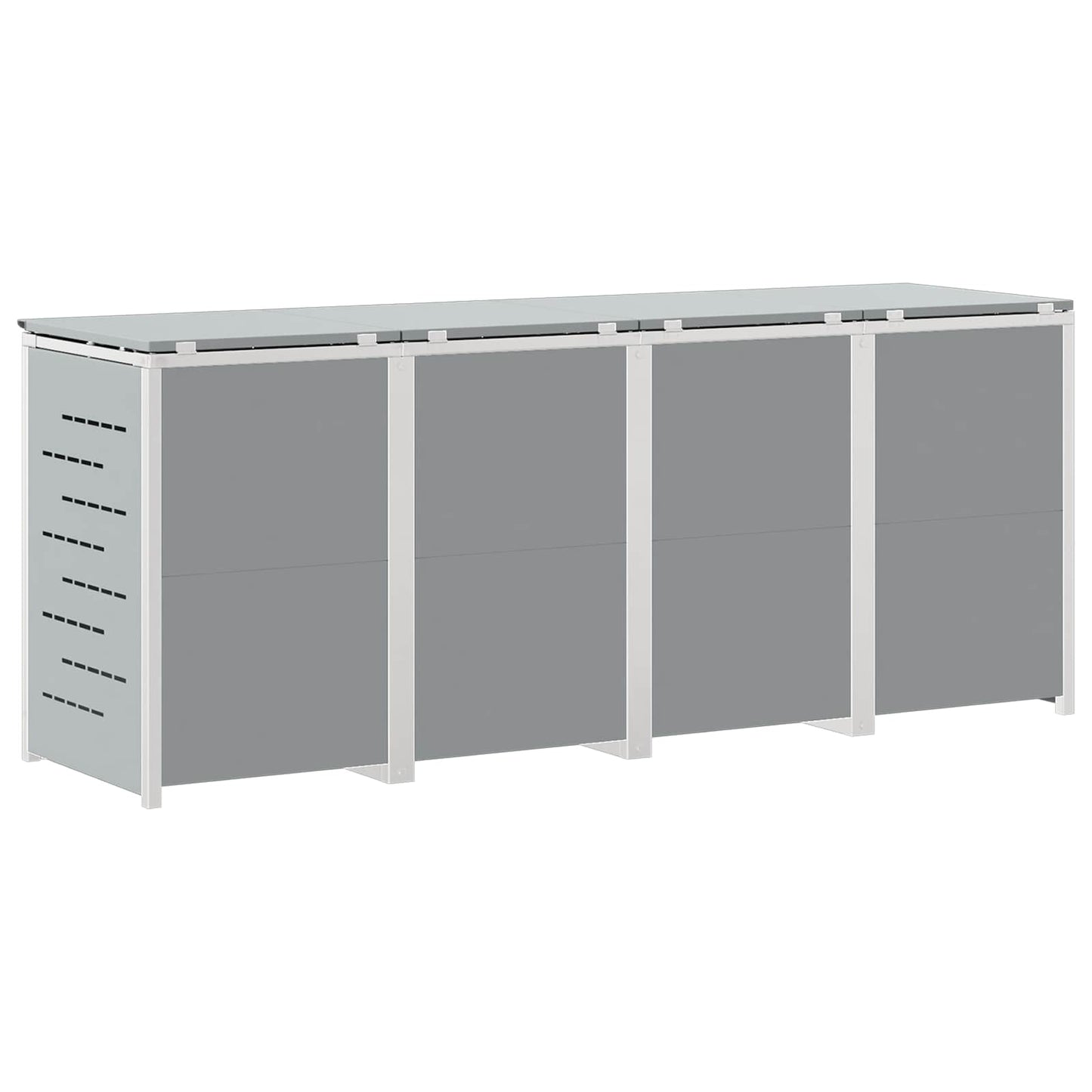 Containerombouw for 4 Bins 240L Roestvrij staal Grijs is nu te koop bij PeponiXL, paradijselijk wonen!