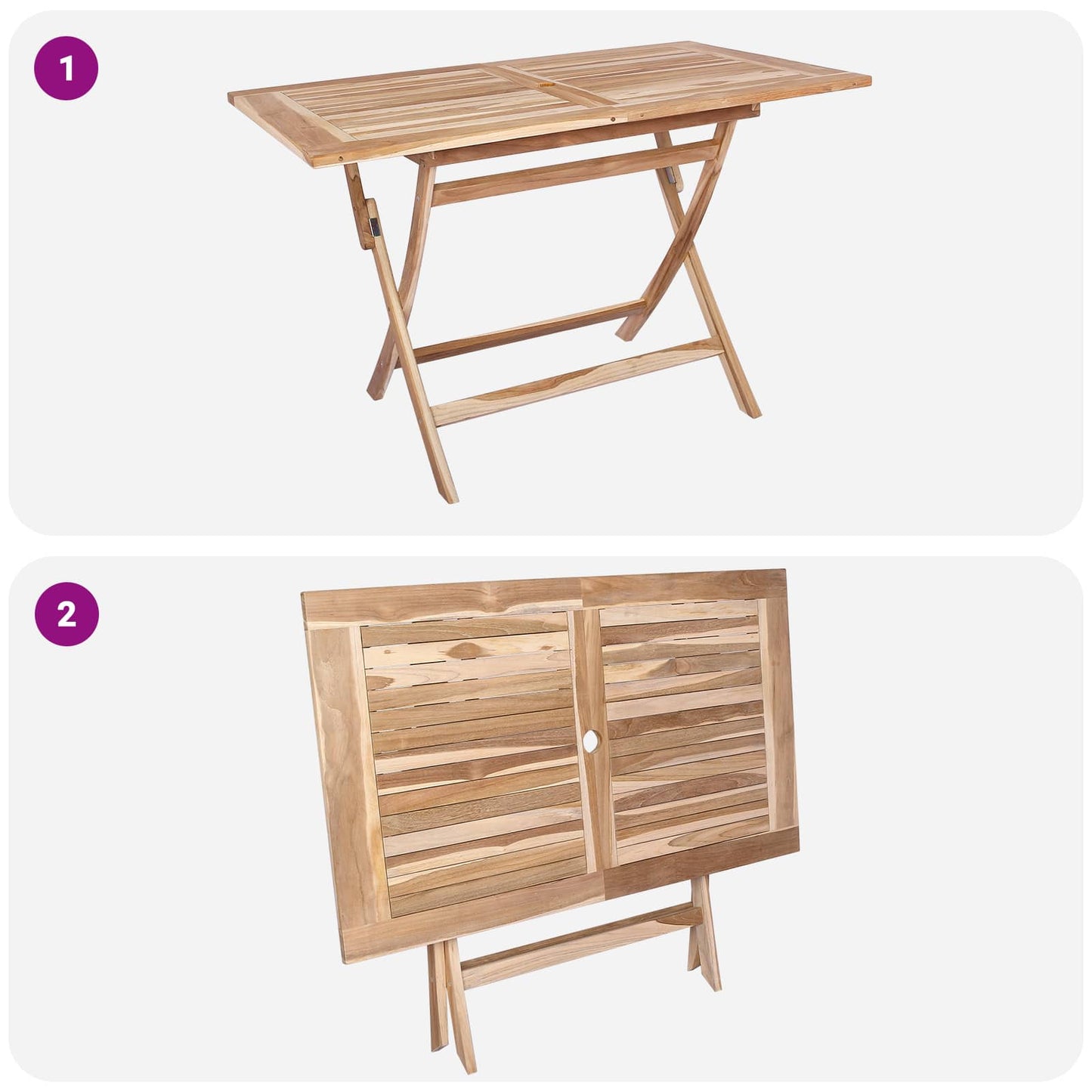 Tuinmeubelset 5 st Naturel Massief Teakhout is nu te koop bij PeponiXL, paradijselijk wonen!