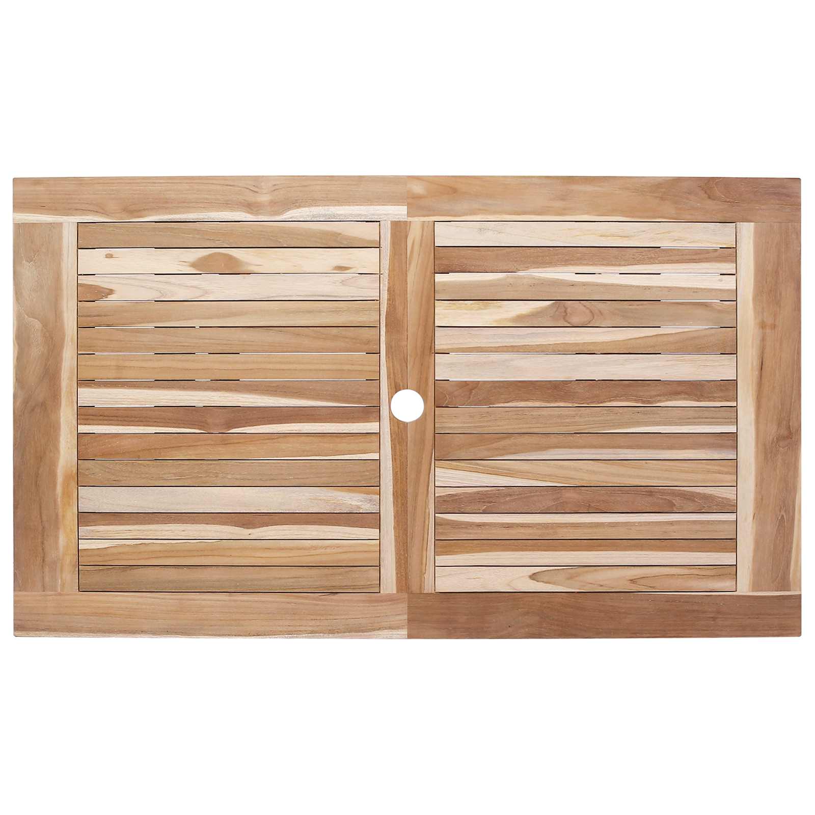 Tuinmeubelset 5 st Naturel Massief Teakhout is nu te koop bij PeponiXL, paradijselijk wonen!