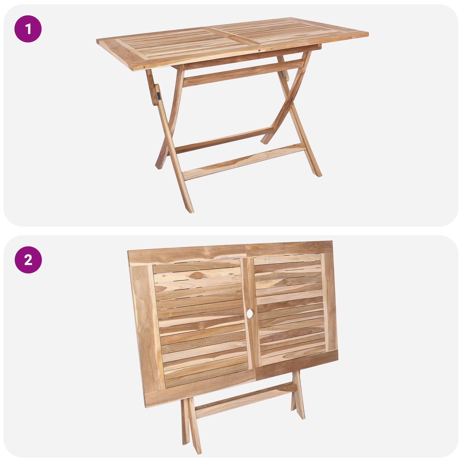 Tuinmeubelset 7 st Naturel Massief Teakhout is nu te koop bij PeponiXL, paradijselijk wonen!
