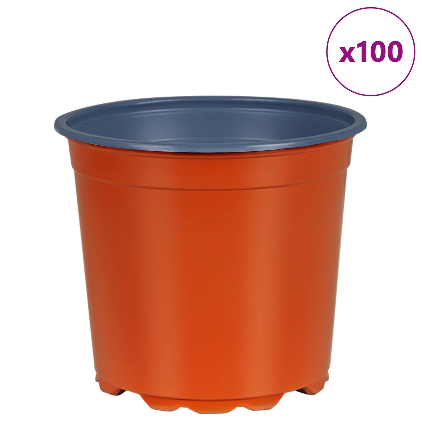 Bloempot 100 pcs Terracotta Ø 15 x 13 cm Kunststof is nu te koop bij PeponiXL, paradijselijk wonen!