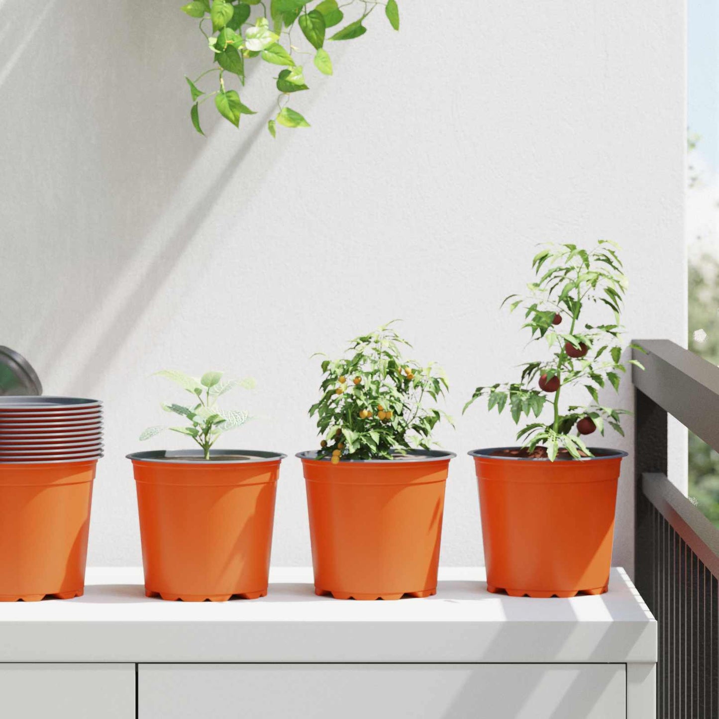 Bloempot 200 pcs Terracotta Ø 15 x 13 cm Kunststof is nu te koop bij PeponiXL, paradijselijk wonen!