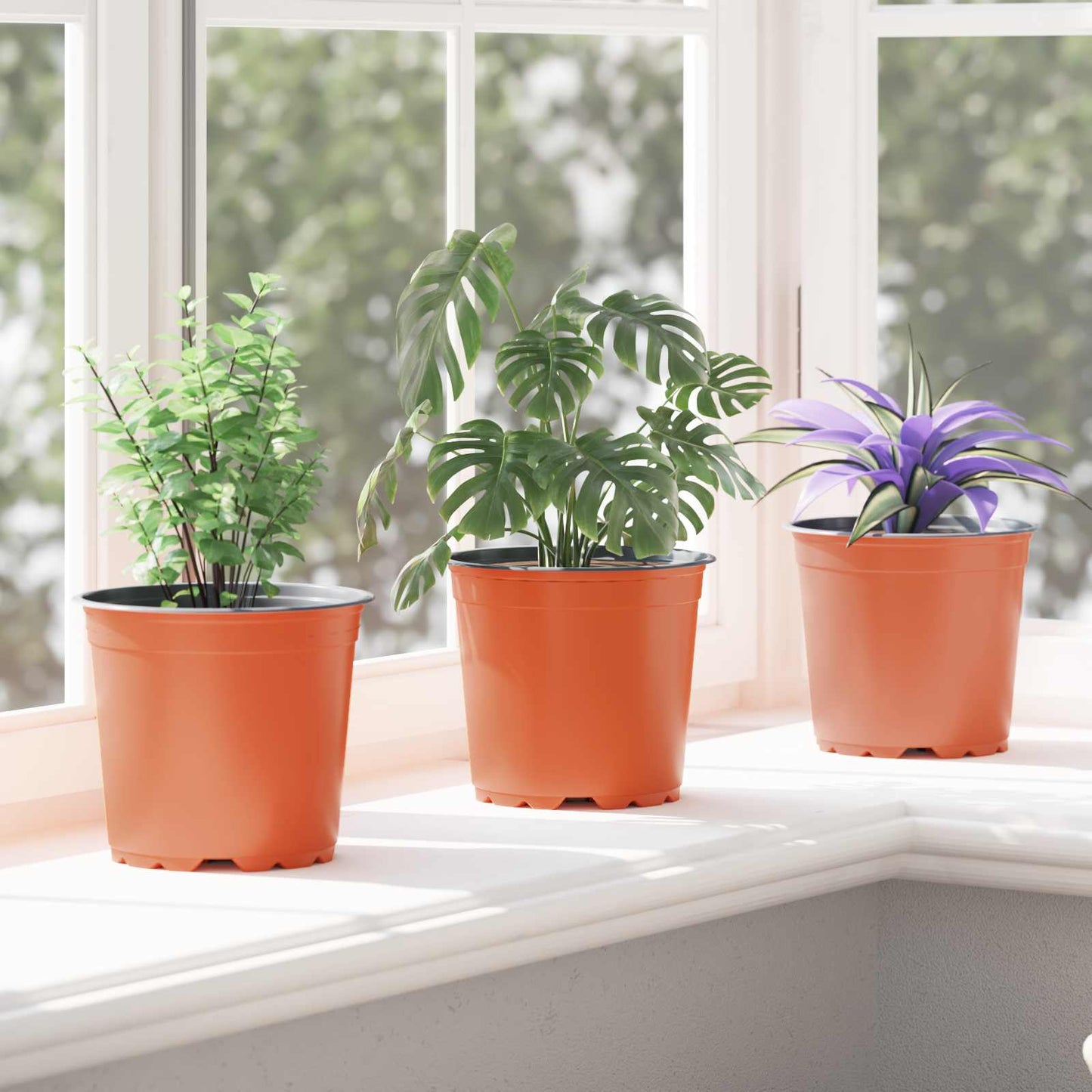 Bloempot 200 pcs Terracotta Ø 15 x 13 cm Kunststof is nu te koop bij PeponiXL, paradijselijk wonen!