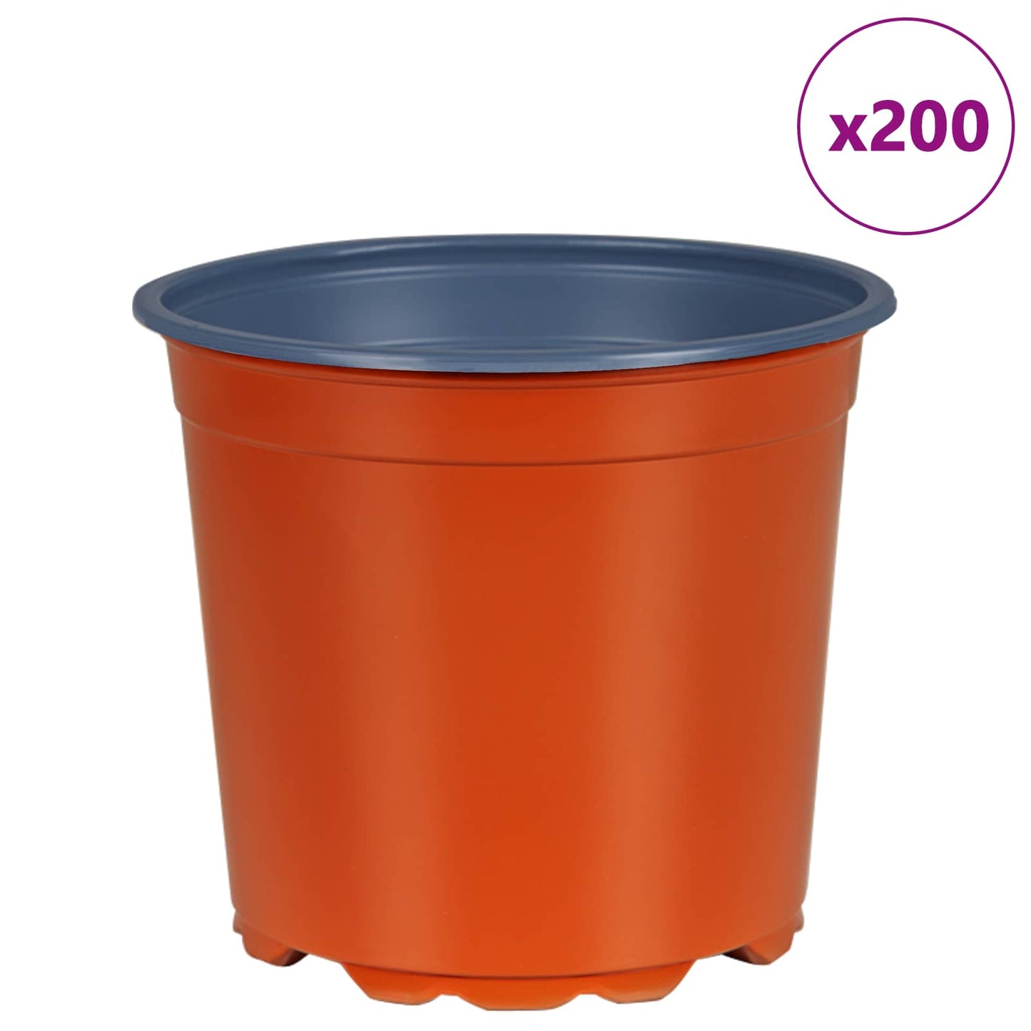 Bloempot 200 pcs Terracotta Ø 15 x 13 cm Kunststof is nu te koop bij PeponiXL, paradijselijk wonen!