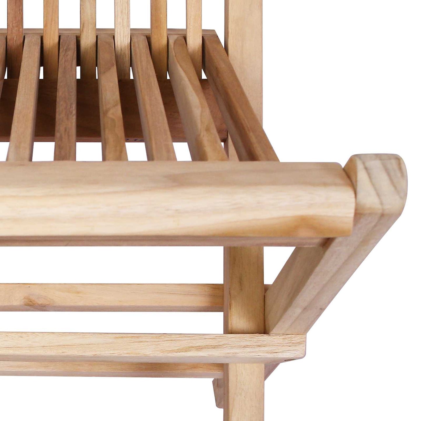 Opvouwbare Tuinstoel 2 st Naturel Massief Teakhout