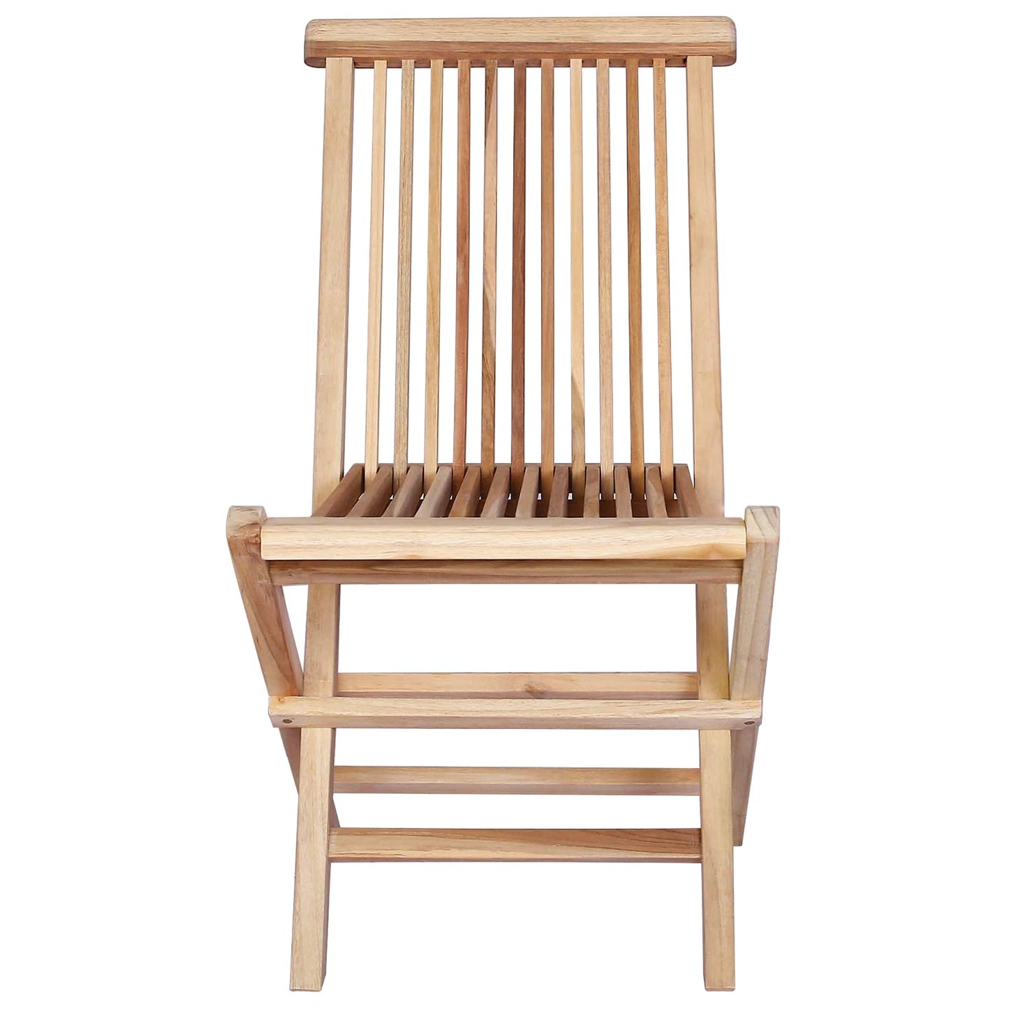 Opvouwbare Tuinstoel 4 st Naturel Massief Teakhout